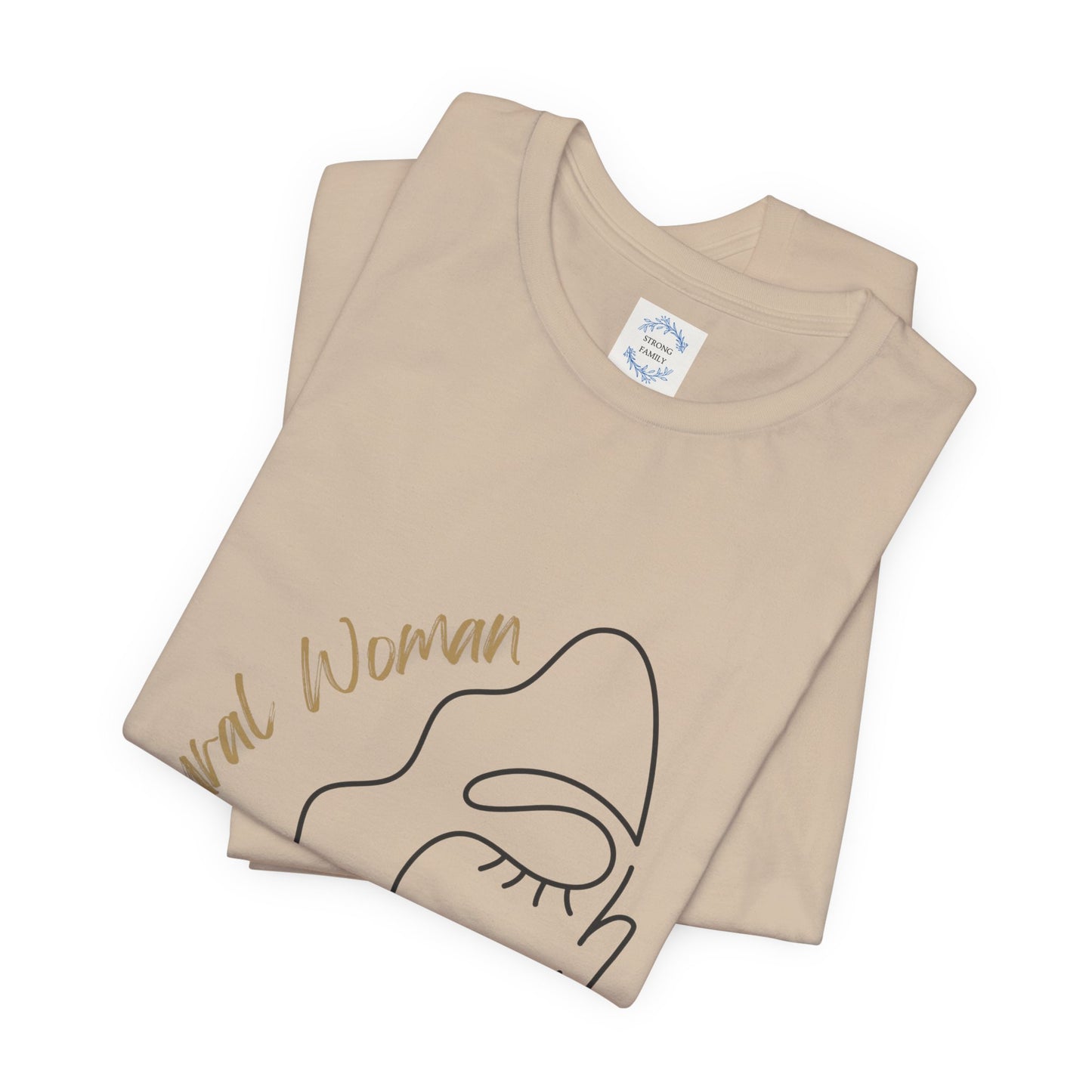 Natural Woman Half Face (BL) Short Sleeve T-Shirt