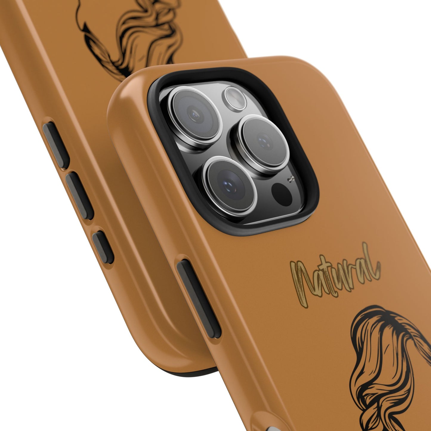 Natural Woman Long Curl (BL)Tough Phone Cases LIGHT BROWN