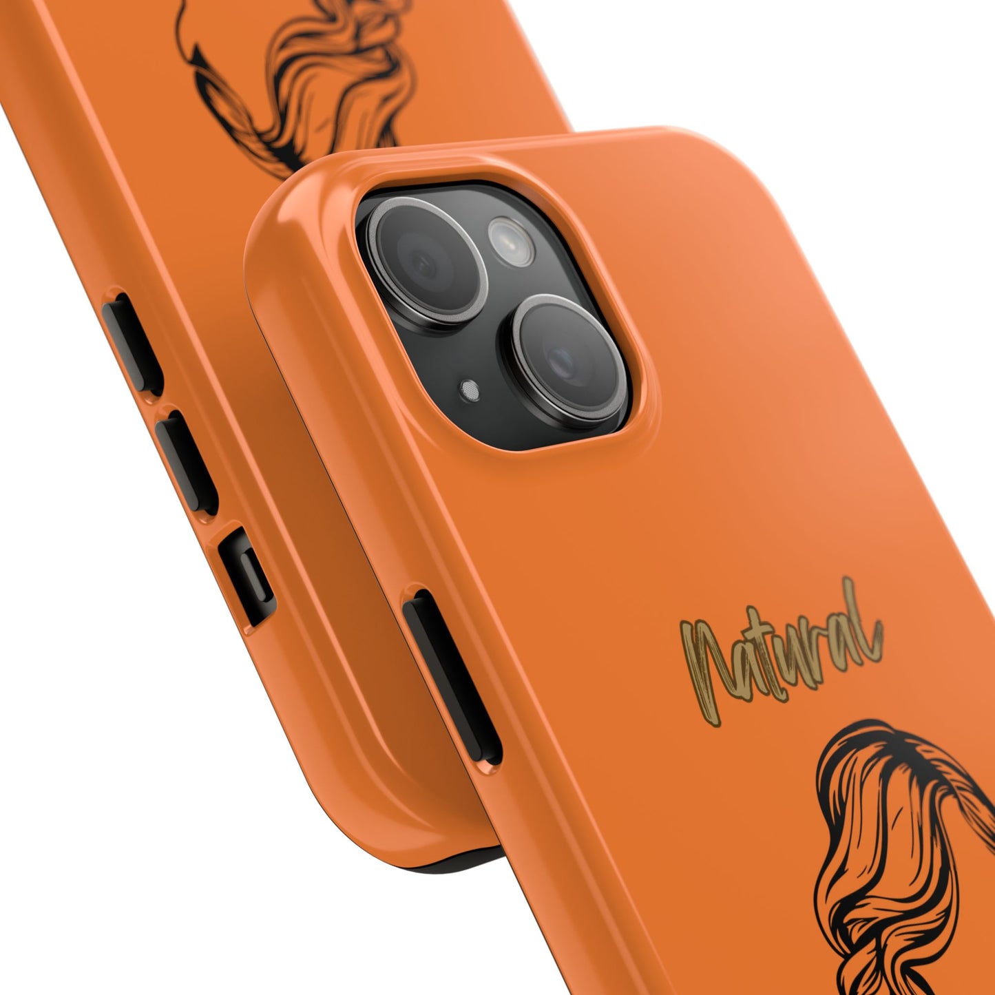 Natural Woman Long Curl (BL)Tough Phone Cases CRUSTA