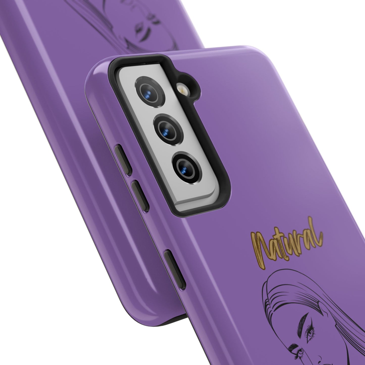 Natural Woman The Stare (BL)Tough Phone Cases LIGHT PURPLE