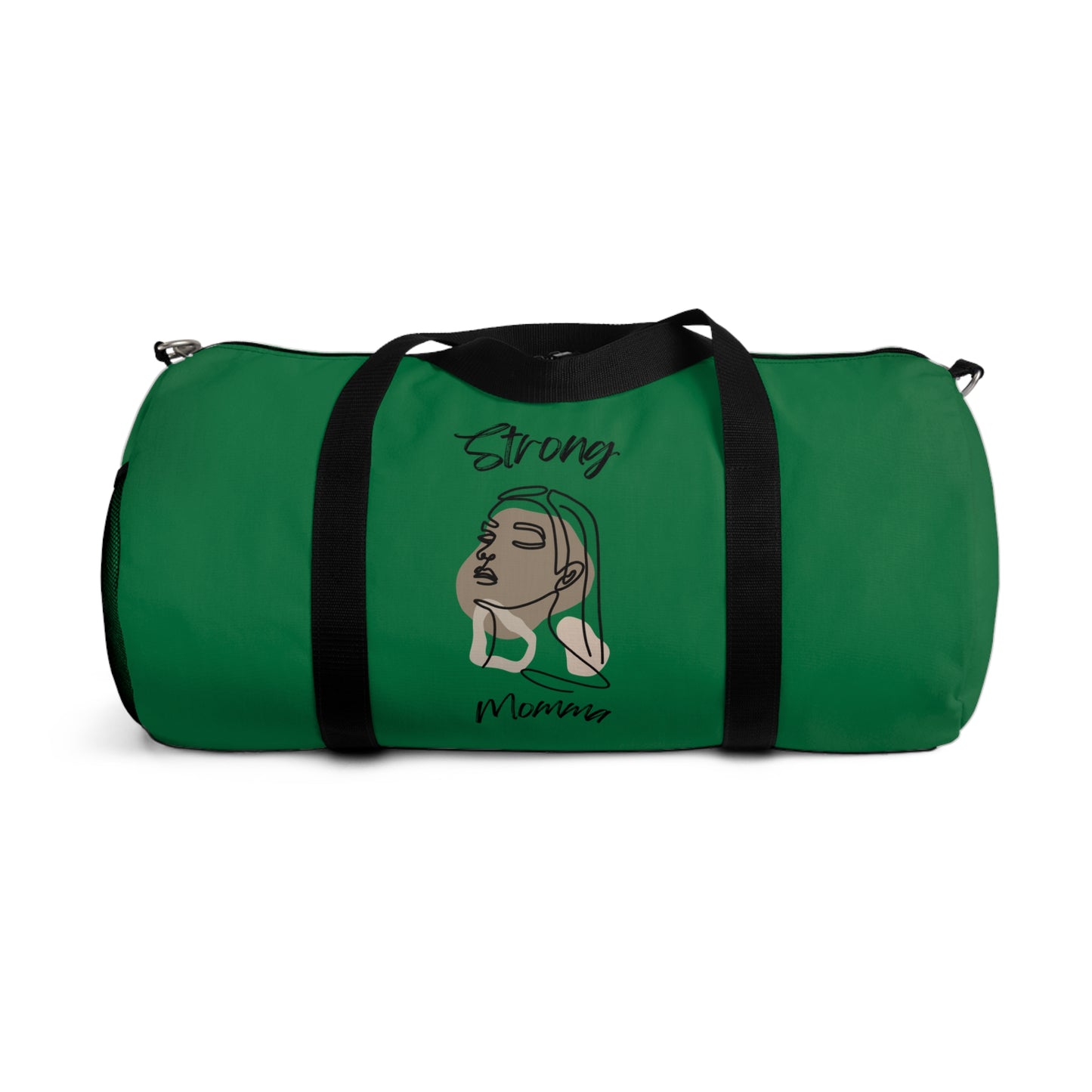 Strong Momma (BL) Duffel Bag DARK GREEN