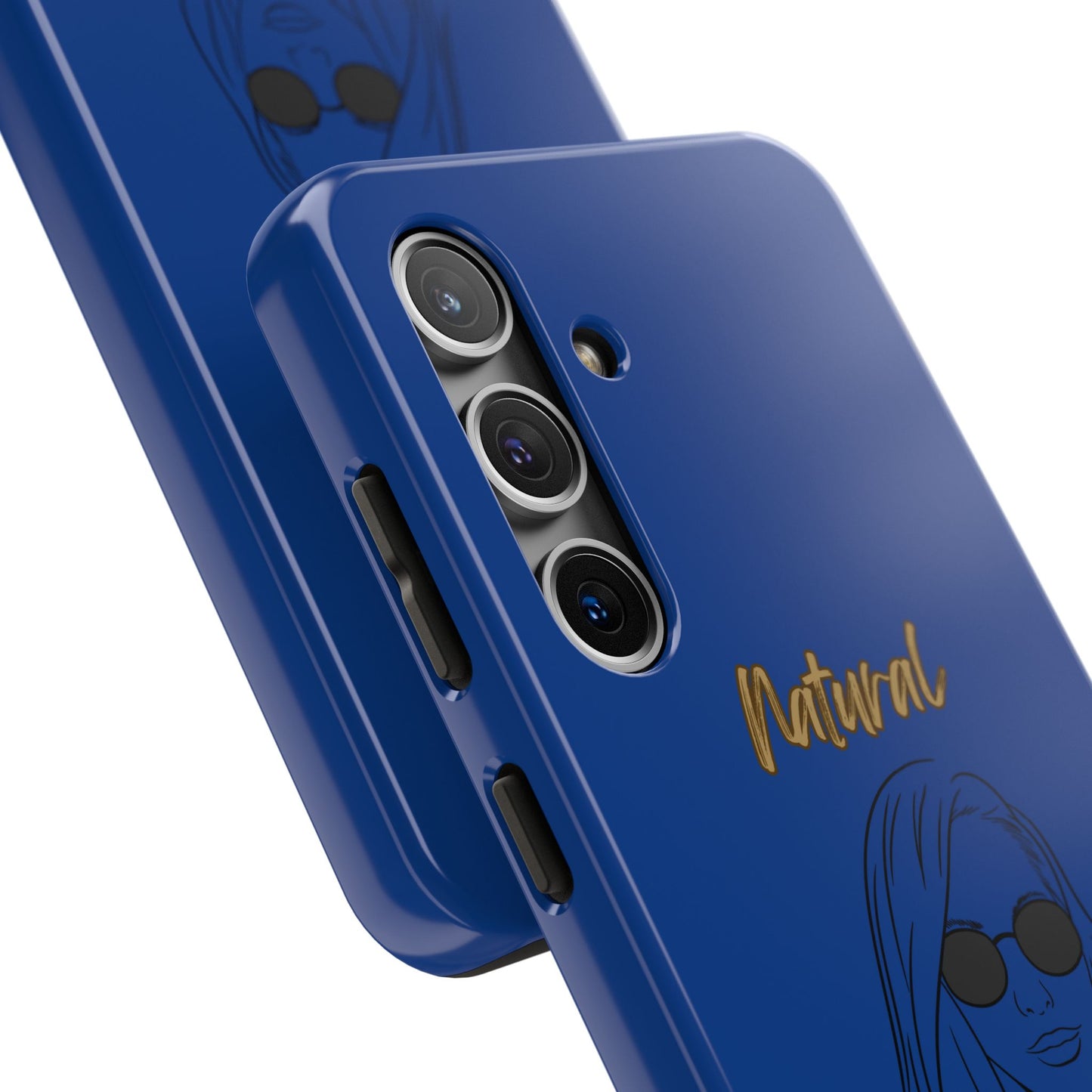 Natural Woman Shades (BL)Tough Phone Cases DARK BLUE