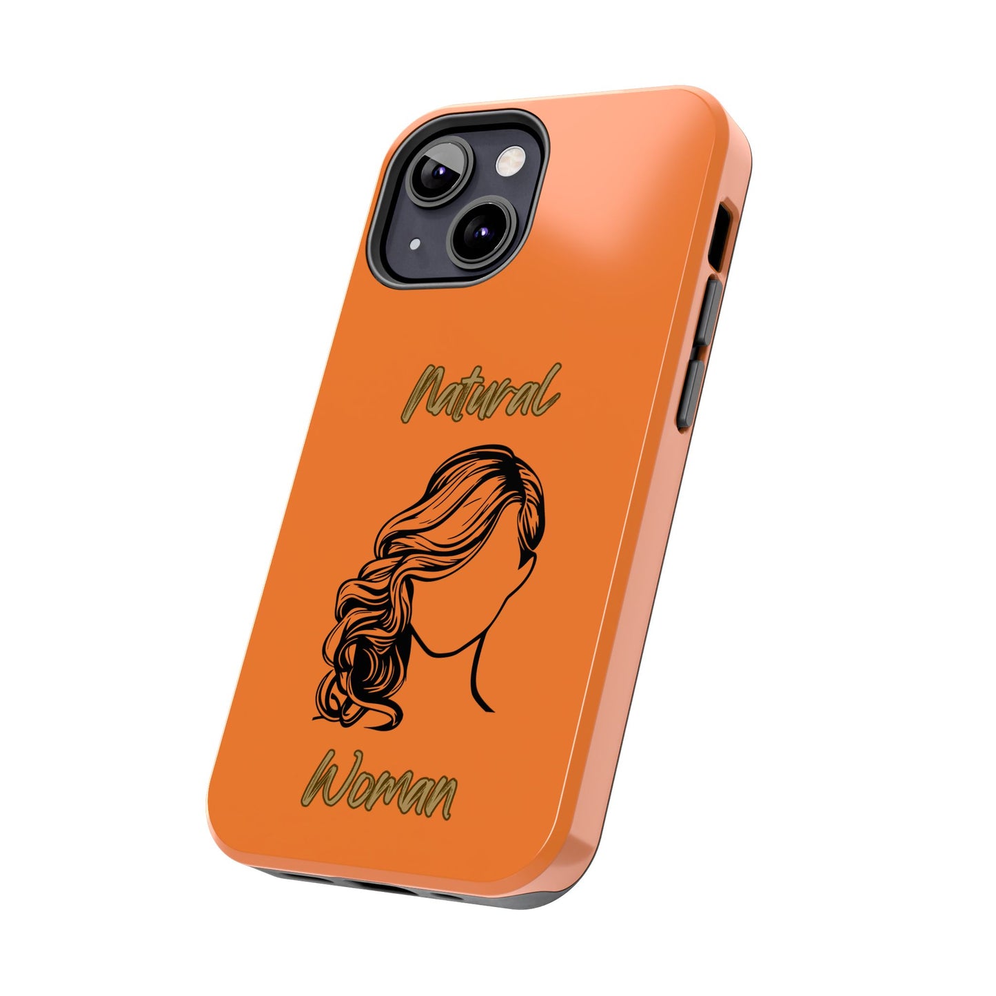Natural Woman Long Curl (BL)Tough Phone Cases CRUSTA