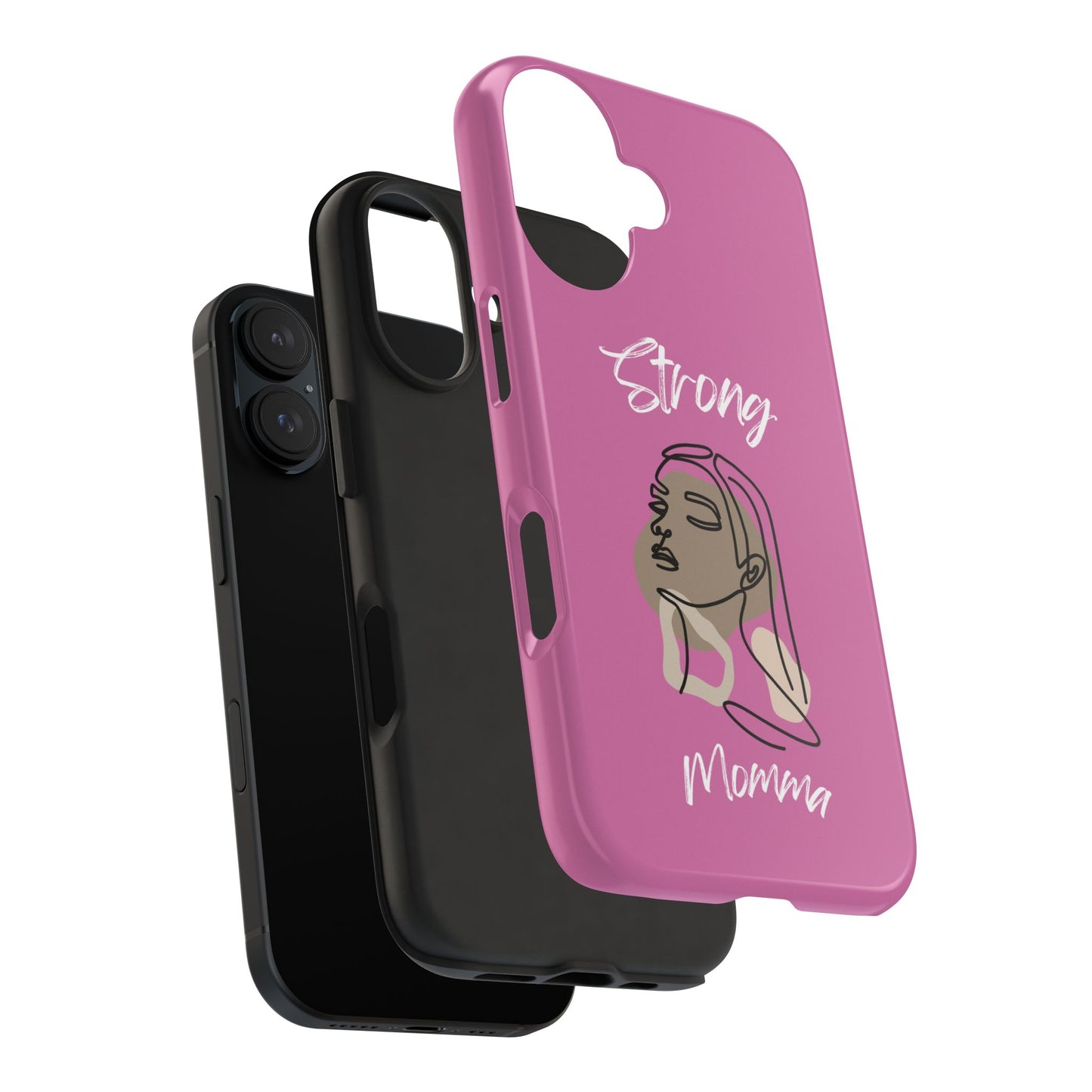 Strong Momma (WL) Tough Phone Cases LIGHT PINK