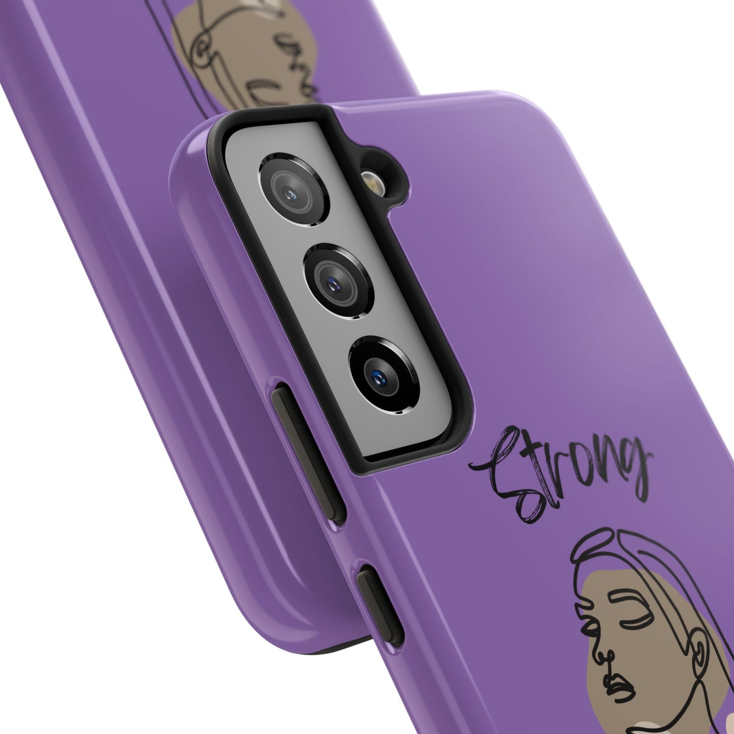 STRONG MOMMA Samsung Galaxy Tough Phone Cases (BL) Light Purple