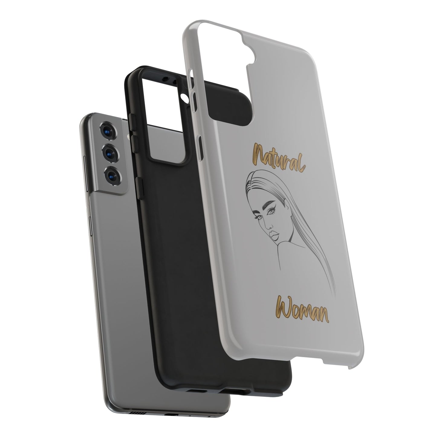 Natural Woman The Stare (BL)Tough Phone Cases LIGHT GREY