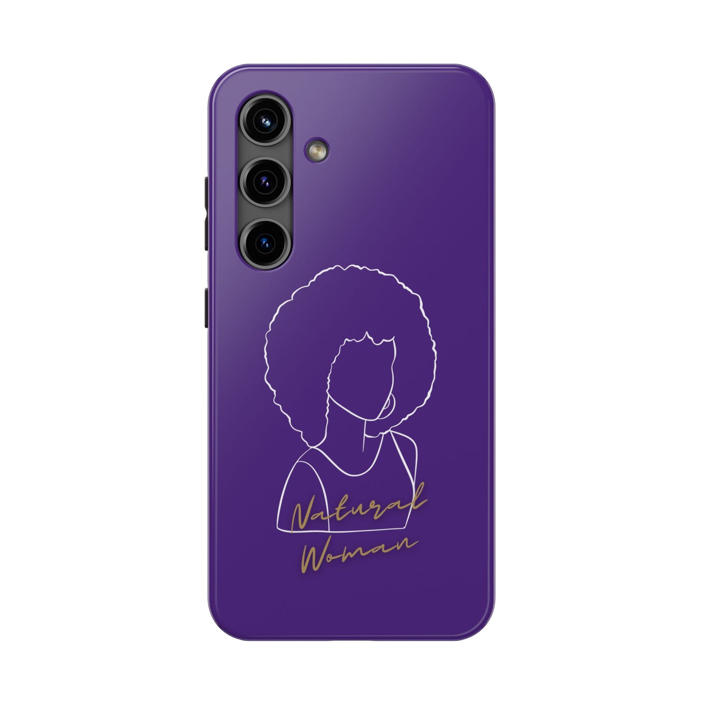 Natural Woman Afro (WL)Tough Phone Cases PURPLE