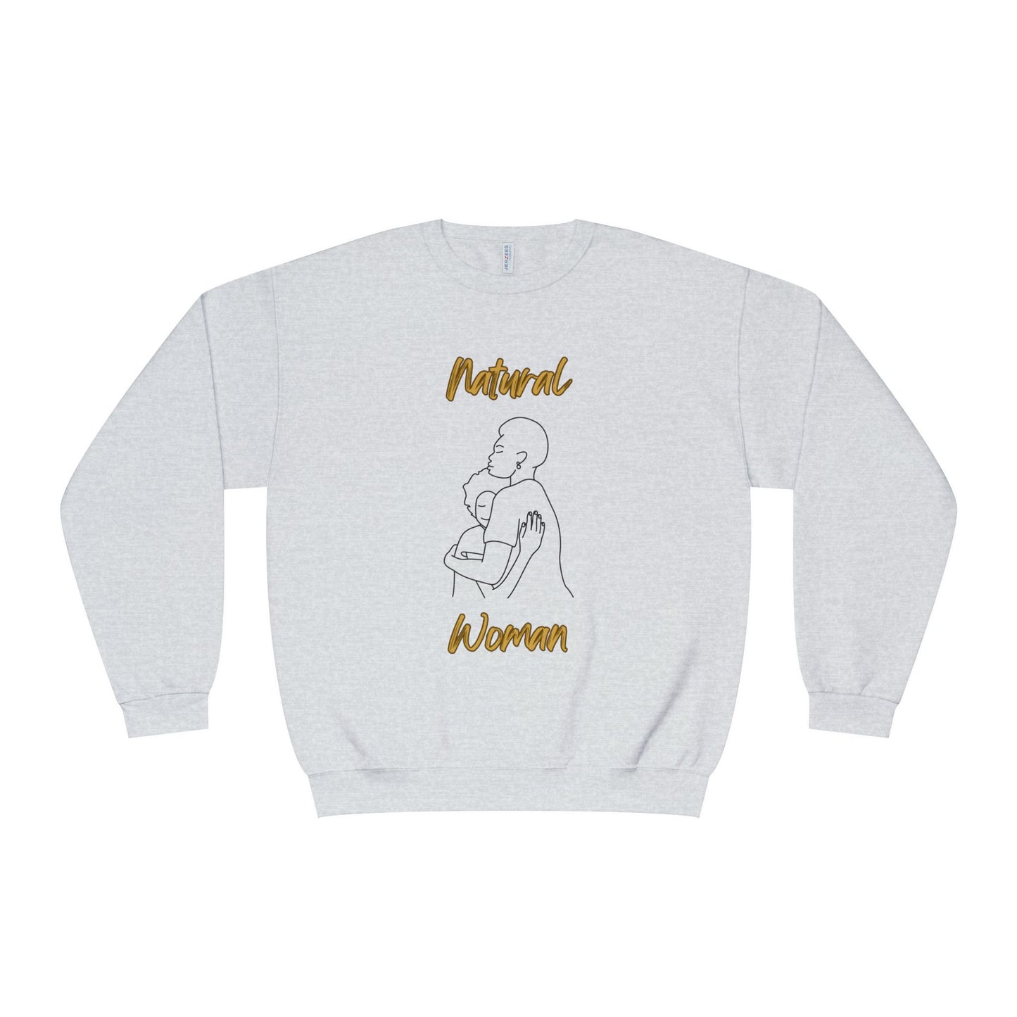 Natural Woman Safe With Momma (BL) Crewneck Sweatshirt