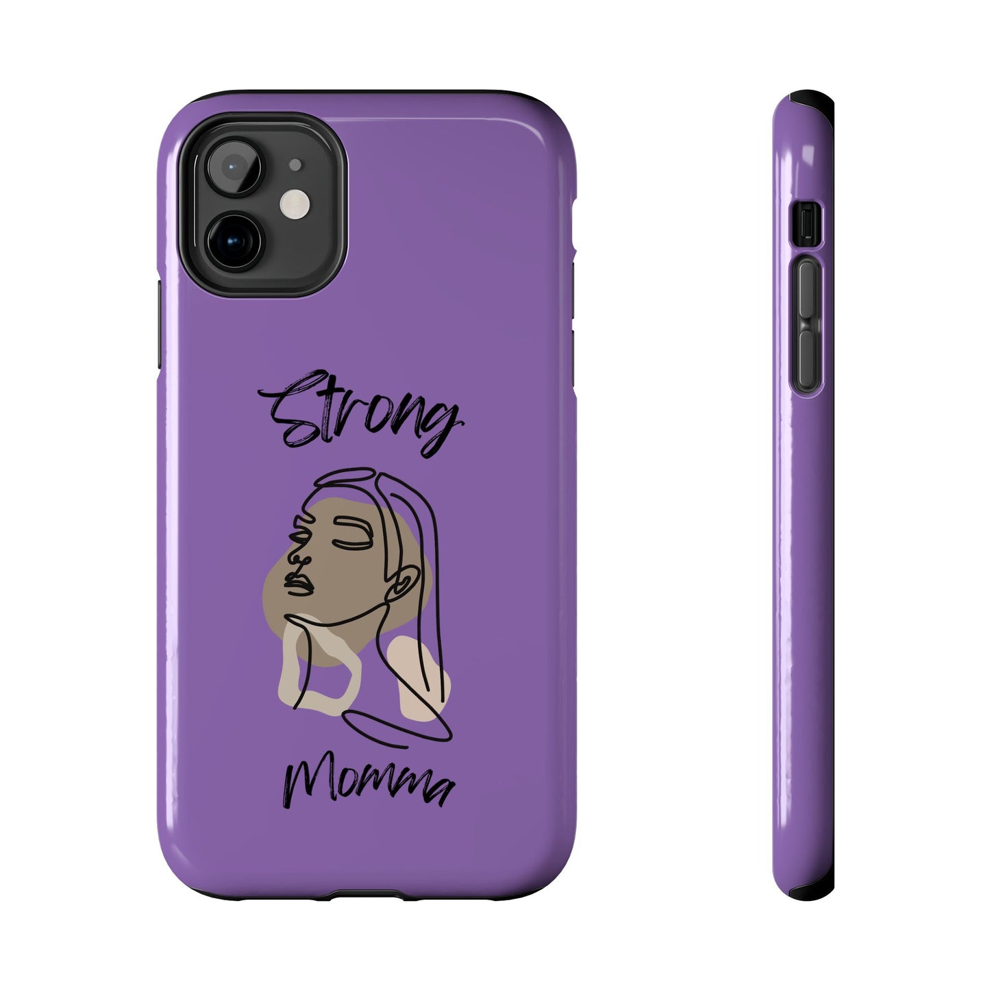 STRONG MOMMA Samsung Galaxy Tough Phone Cases (BL) Light Purple