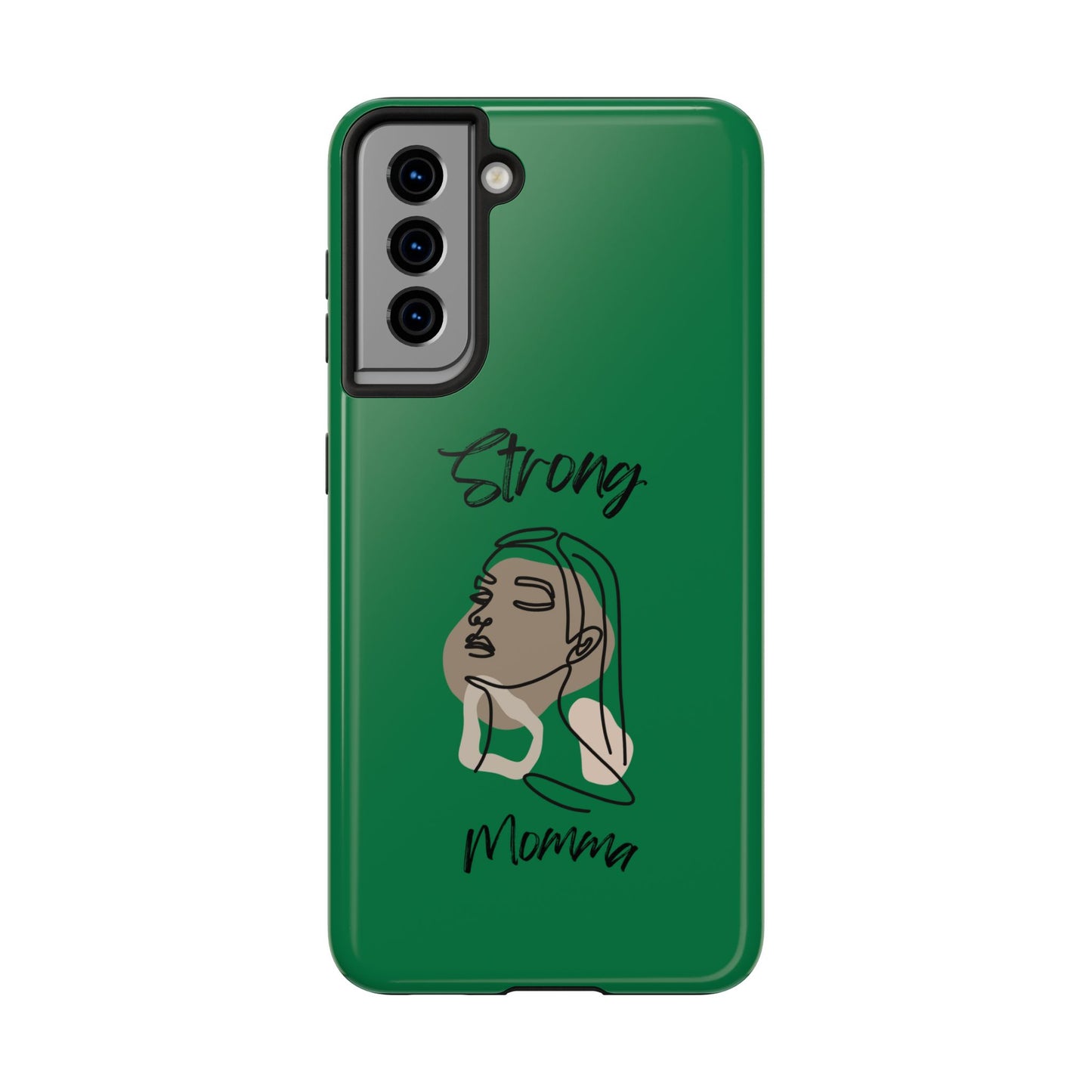 STRONG MOMMA Samsung Galaxy Tough Phone Cases (BL) Dark Green