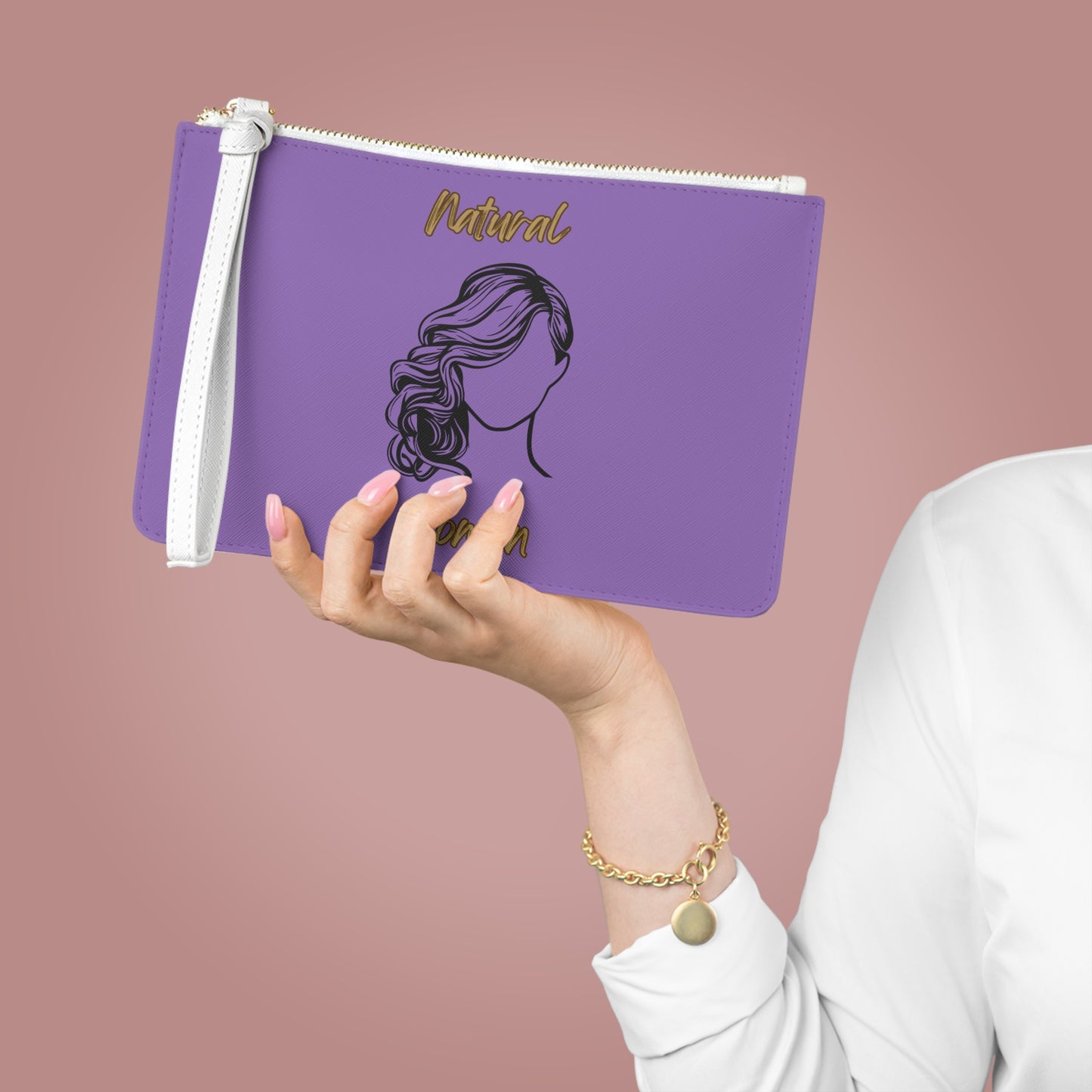 Natural Woman Long Curl (BL) Clutch Bag LIGHT PURPLE