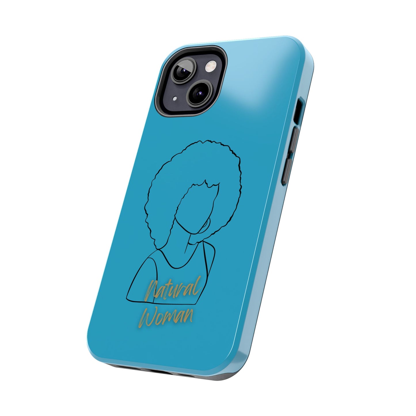 Natural Woman Afro (BL) Tough Phone Case TURQUOISE