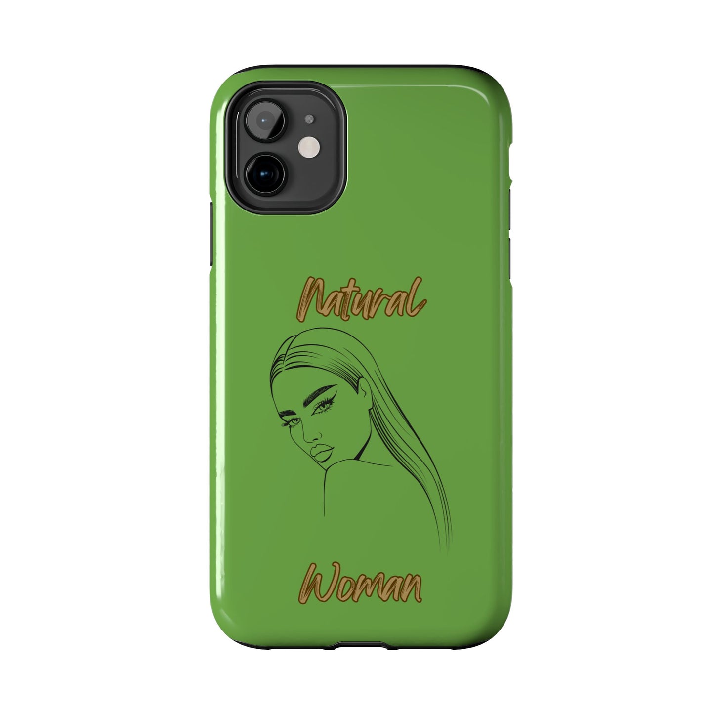 Natural Woman The Stare (BL)Tough Phone Cases GREEN