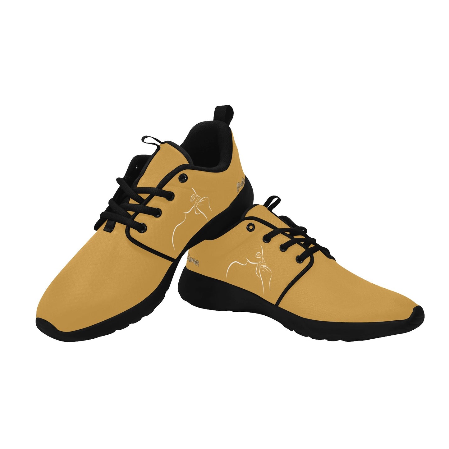 Natural Woman CHIN UP (WL) MODERATE ORANGE w/ Black Sole Sneakers