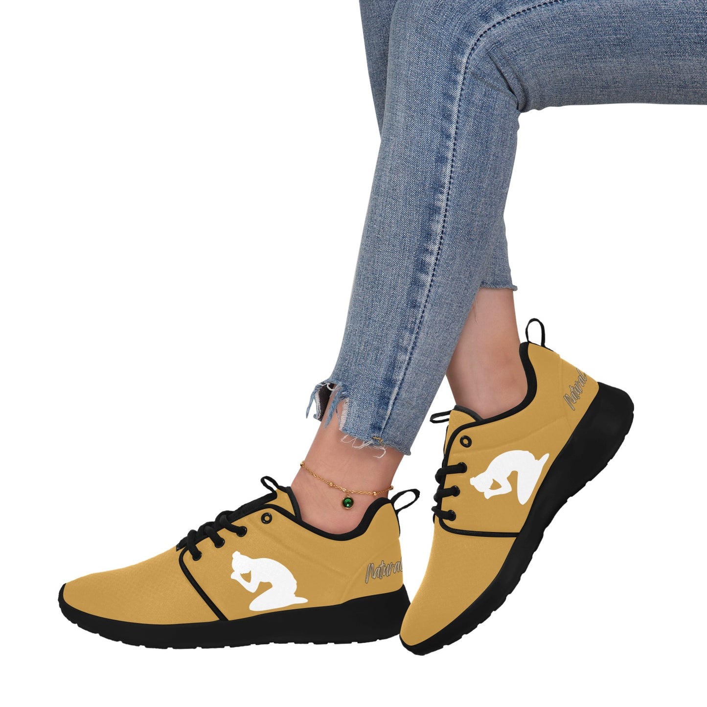 Natural Woman PRAY (WL) MODERATE ORNAGE w/ Black Sole Sneakers