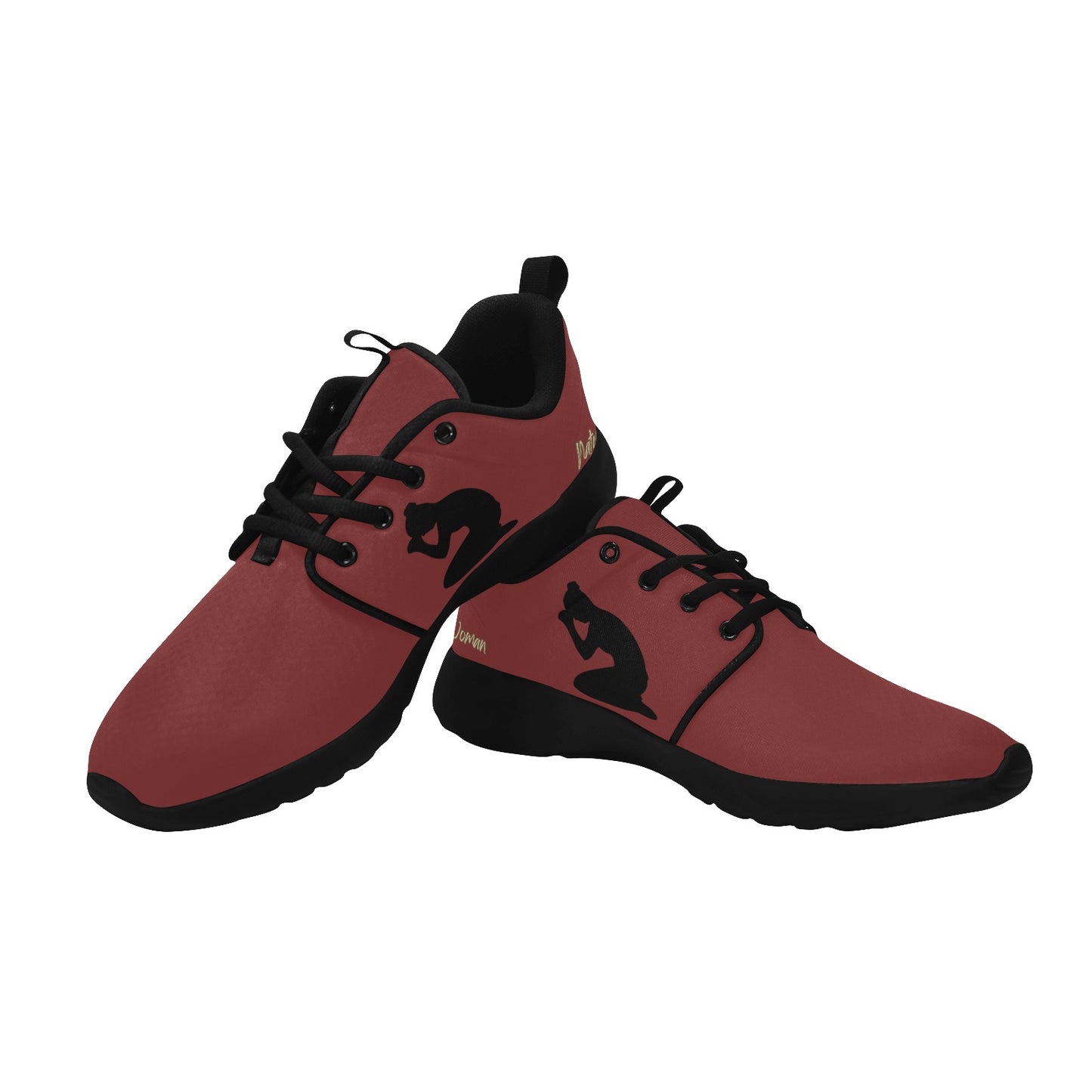 Natural Woman PRAY (BL) MAROON w/ Black Sole Sneakers