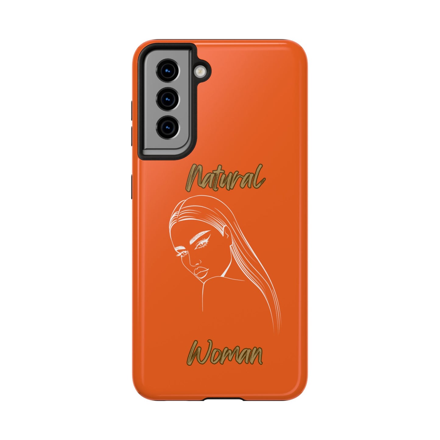 Natural Woman The Stare (WL) Tough Phone Cases ORANGE