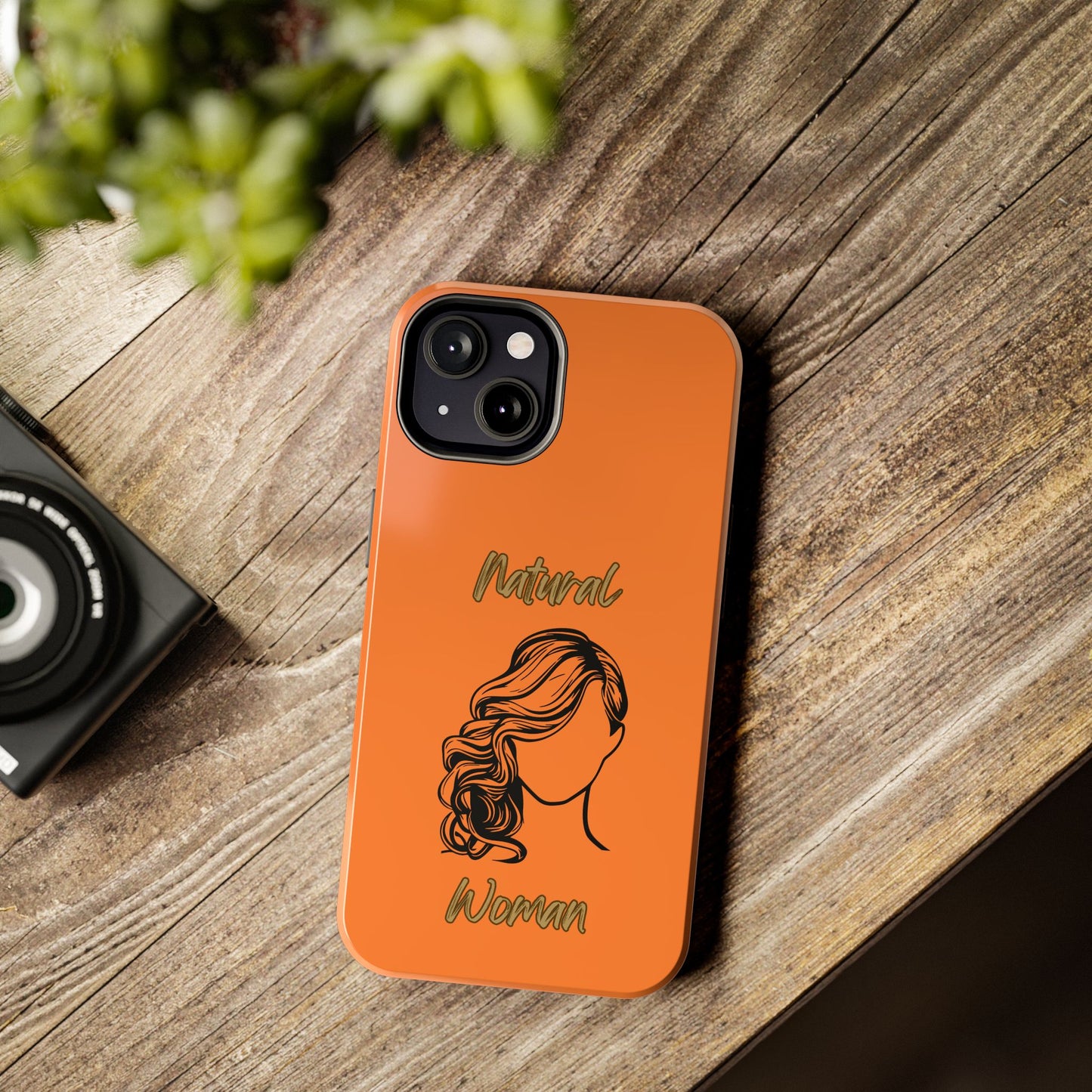 Natural Woman Long Curl (BL)Tough Phone Cases CRUSTA