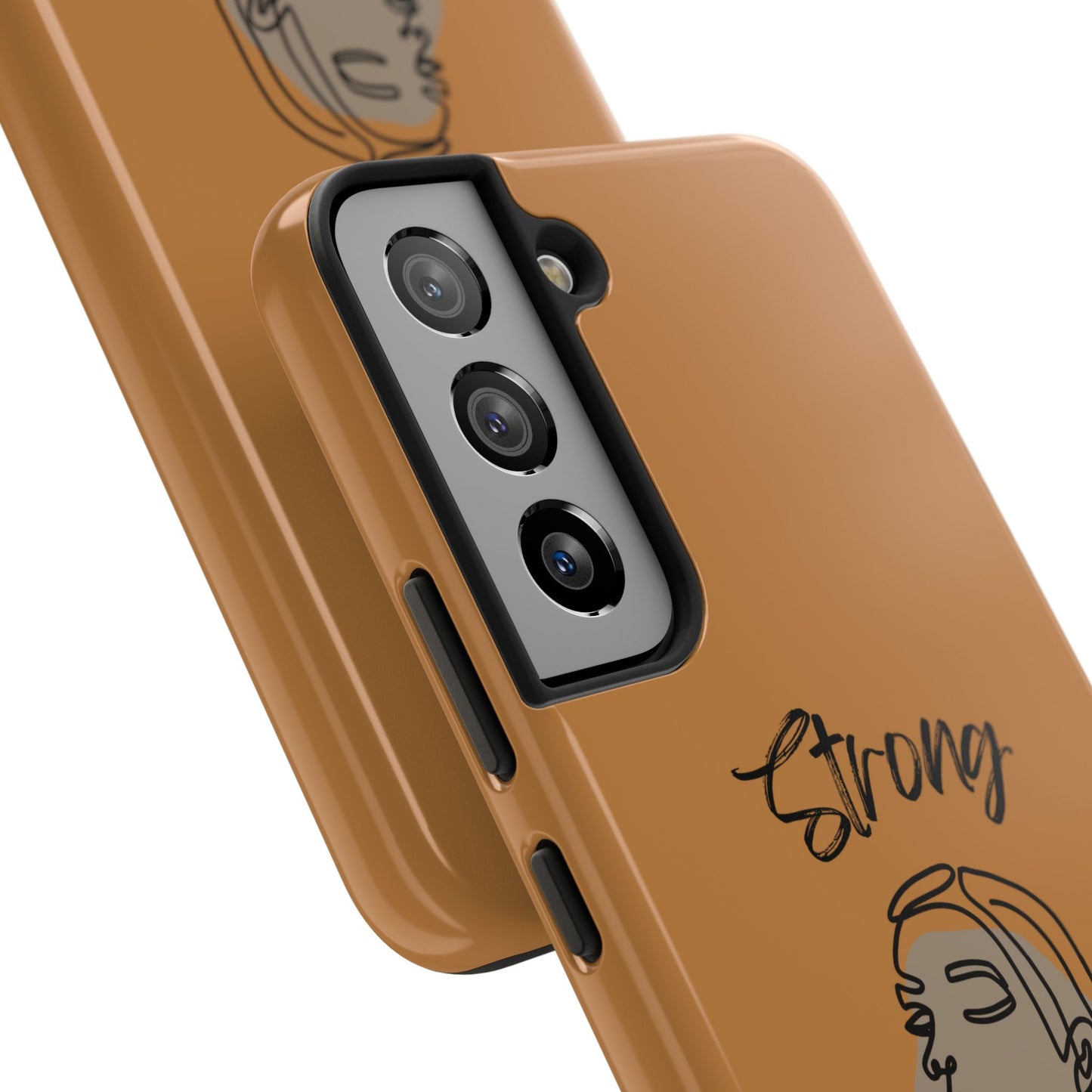 STRONG MOMMA Samsung Galaxy Tough Phone Cases (BL) Light Brown