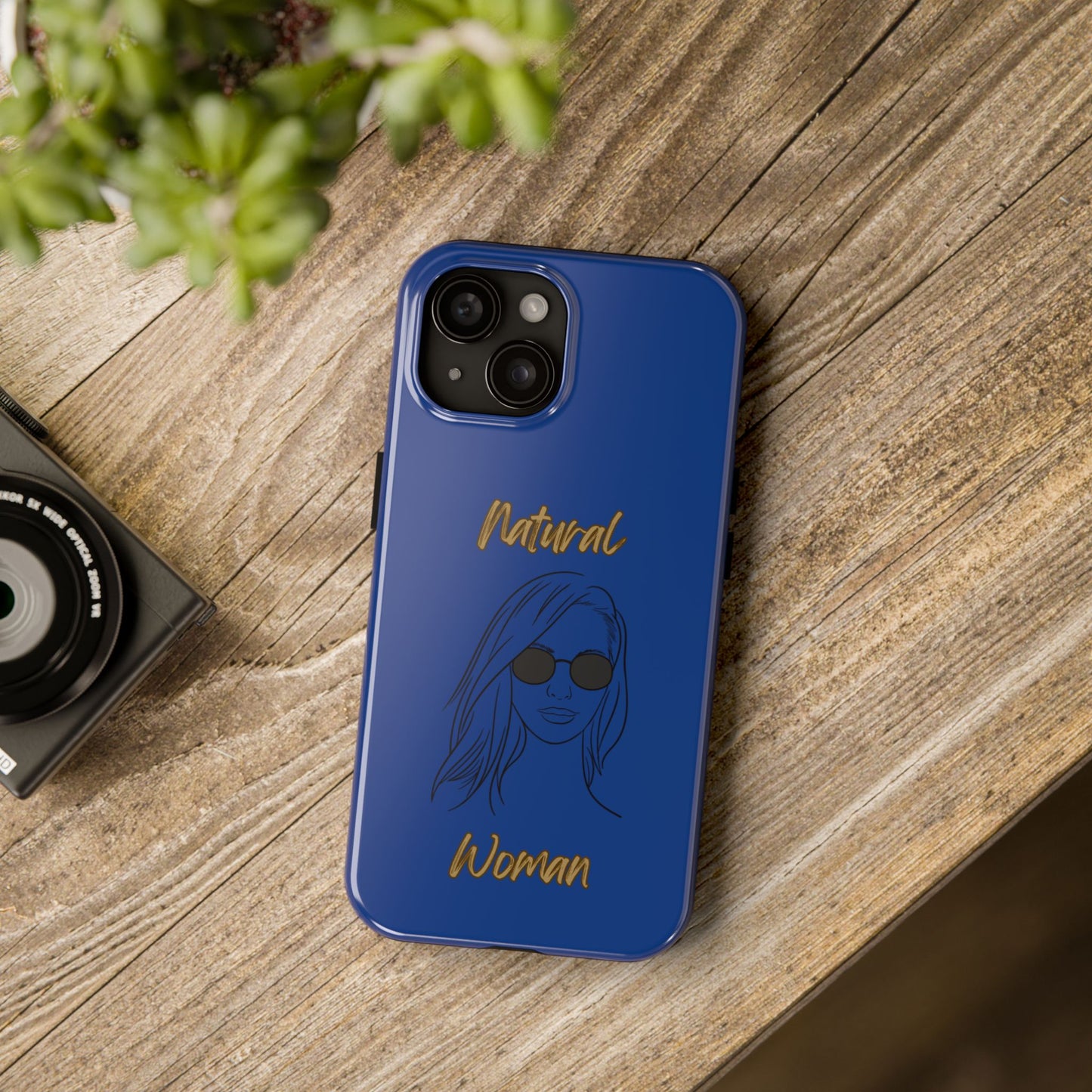 Natural Woman Shades (BL)Tough Phone Cases DARK BLUE