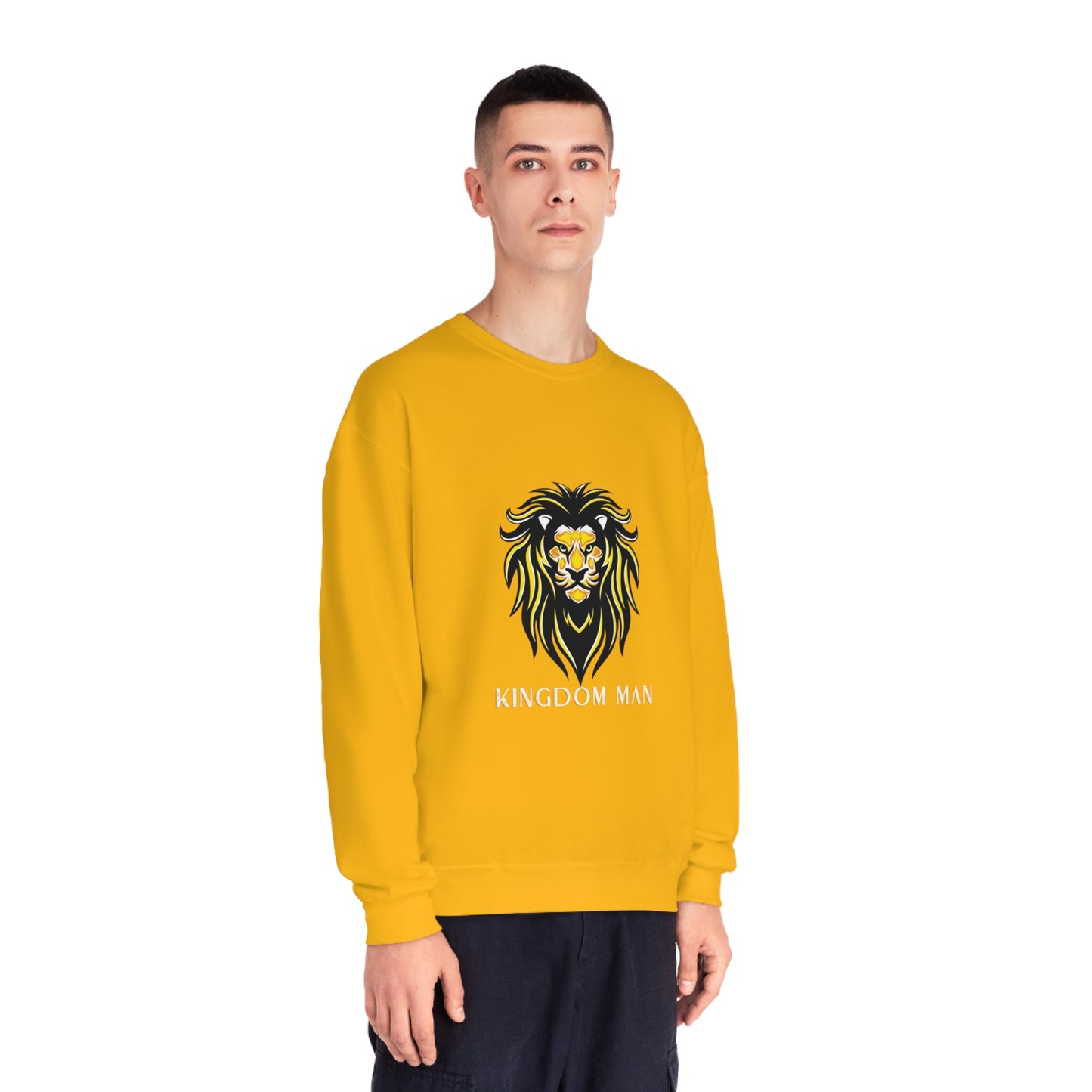 Kingdom Man (White/Gold) Crewneck Sweatshirt