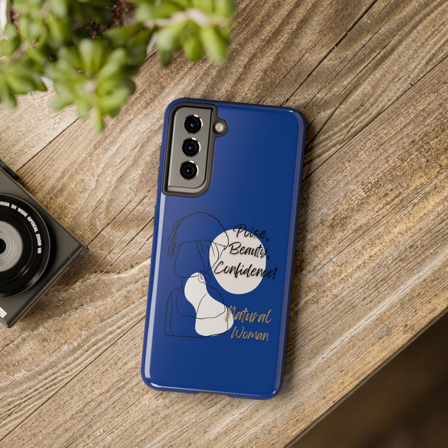 Natural Woman Puff (BL)Tough Phone Cases DARK BLUE