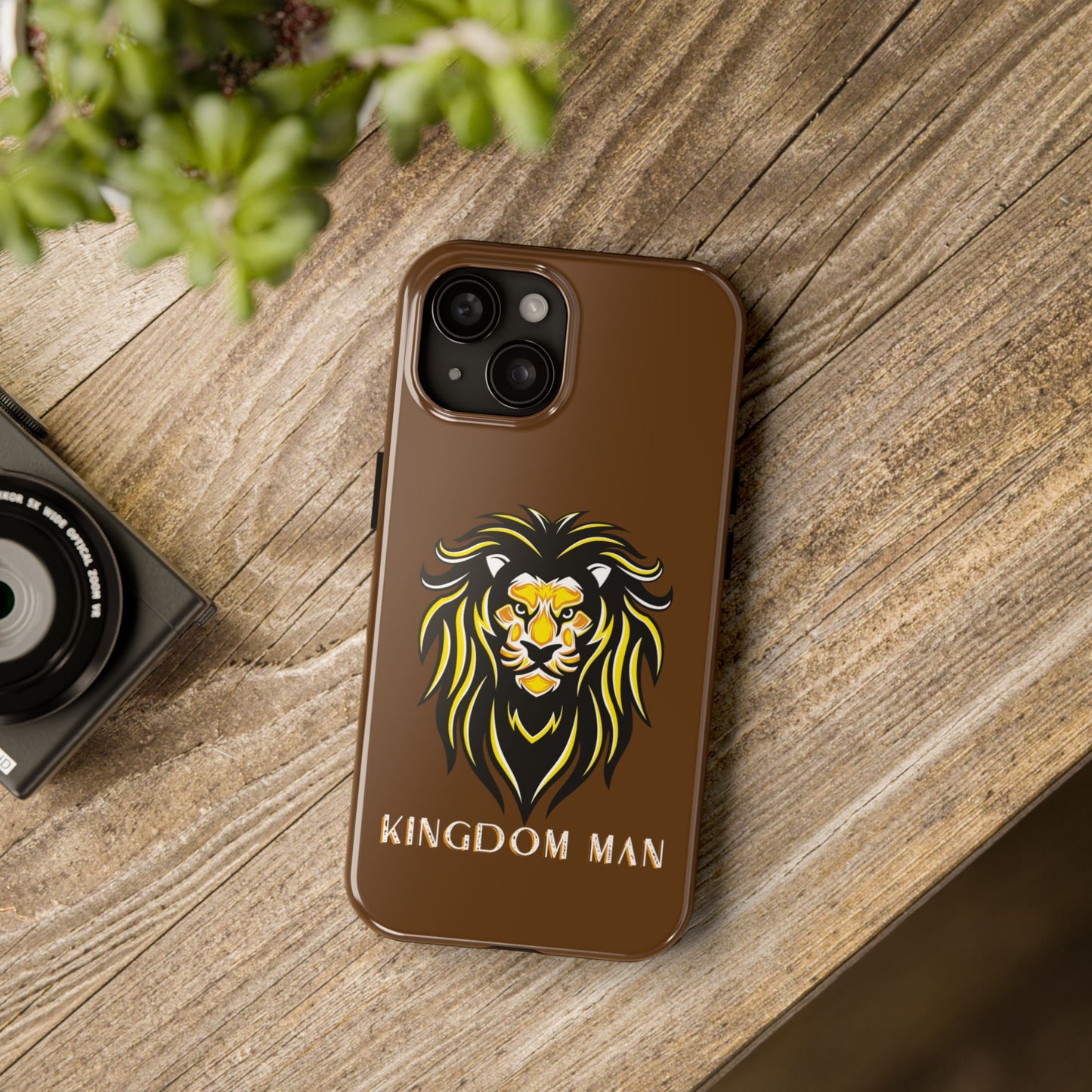 Kingdom Man (White-Gold Label) Tough Phone Case BROWN