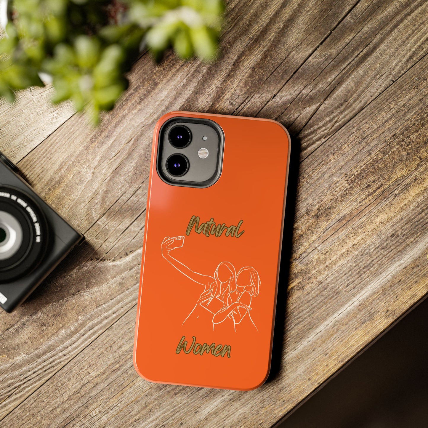Natural Woman Friends Selfie (WL)Tough Phone Cases ORANGE