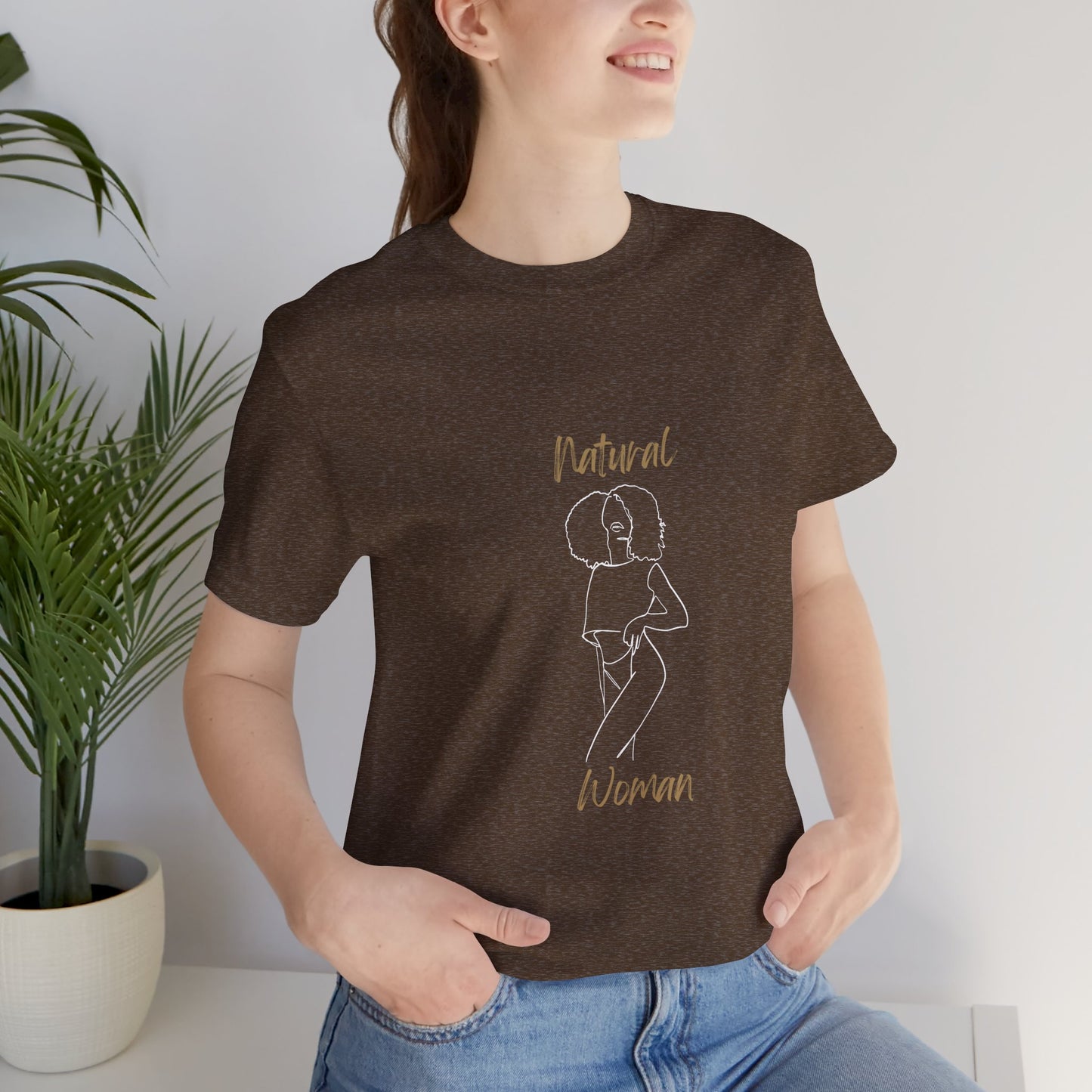 Natural Woman Pose (WL) Short Sleeve T-Shirt