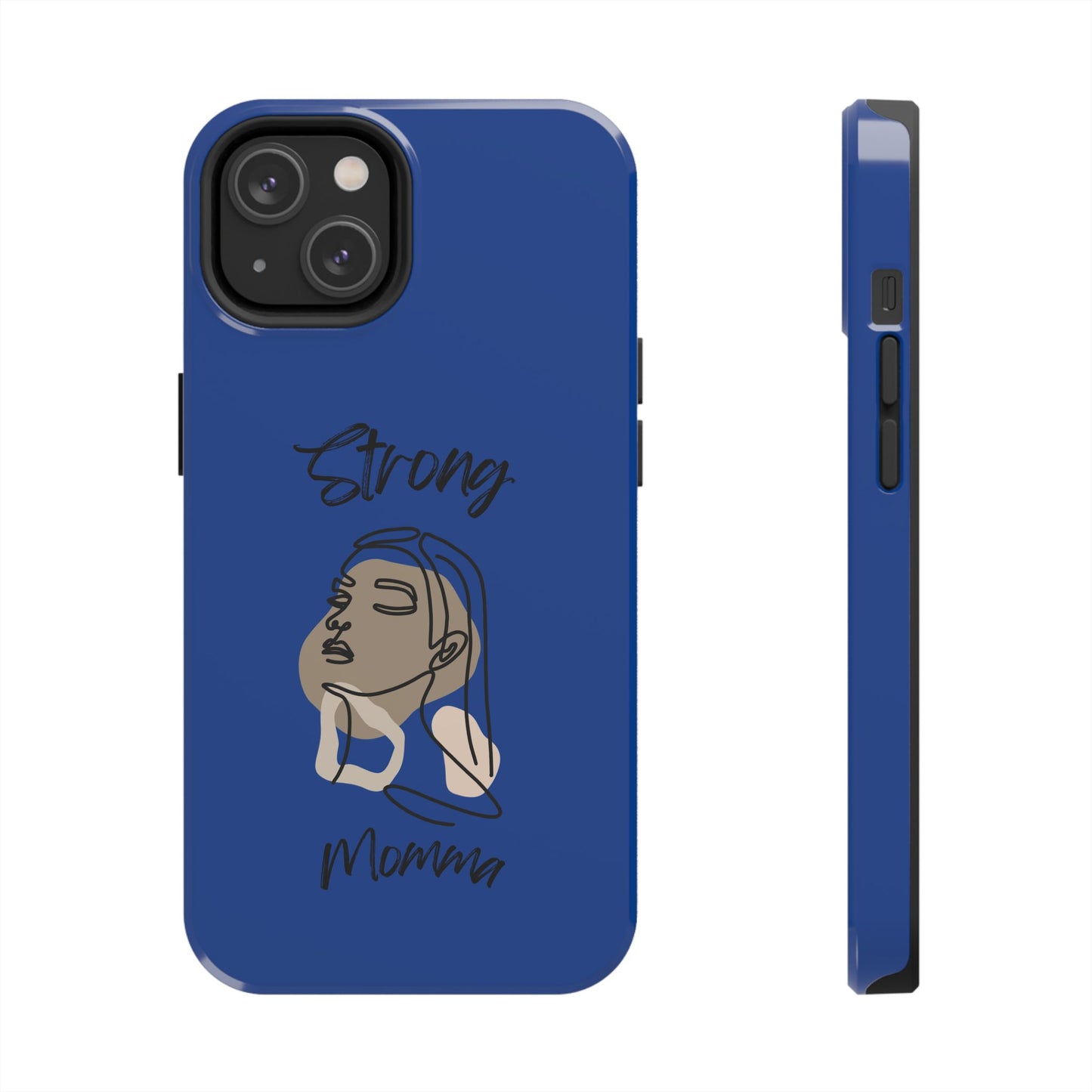 STRONG MOMMA Samsung Galaxy Tough Phone Cases (BL) Dark Blue