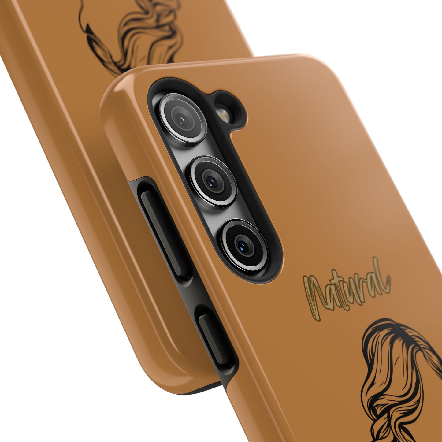 Natural Woman Long Curl (BL)Tough Phone Cases LIGHT BROWN