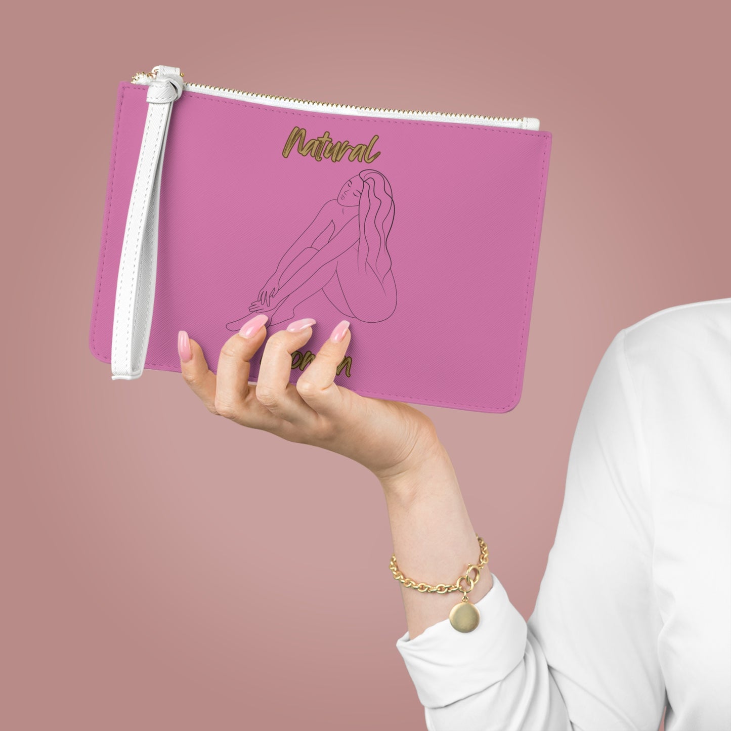 Natural Woman Beauty (BL) Clutch Bag LIGHT PINK