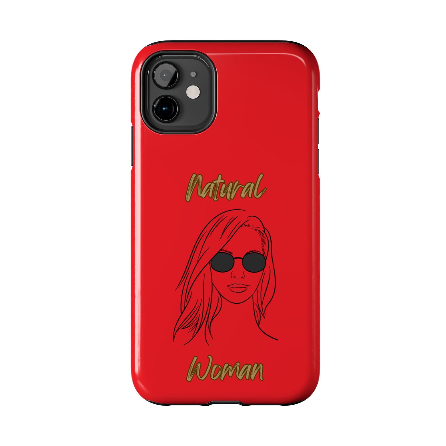 Natural Woman Shades (BL)Tough Phone Cases RED