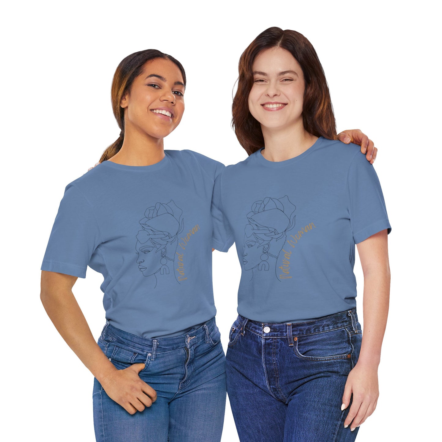 Natural Woman Flower Wrap (BL) Short Sleeve T-Shirt