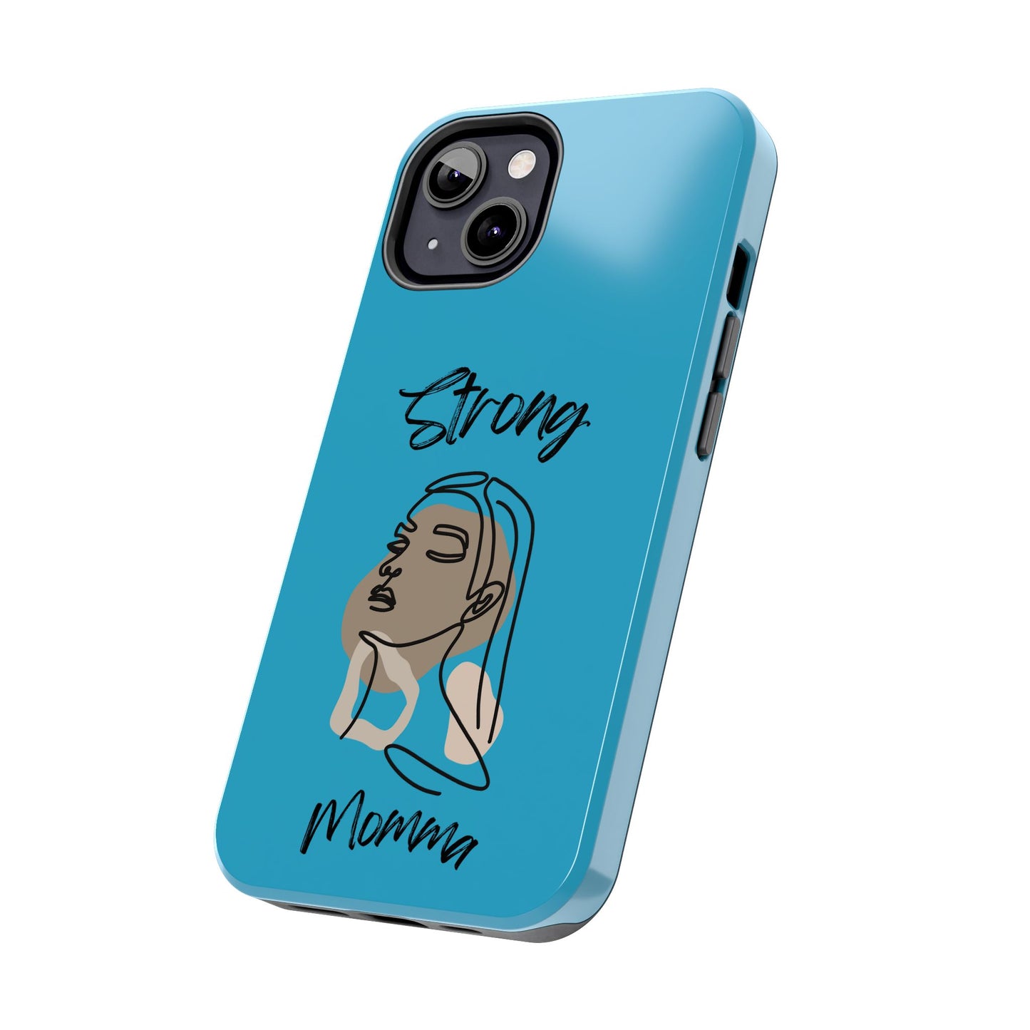 STRONG MOMMA Samsung Galaxy Tough Phone Cases (BL) Turquoise