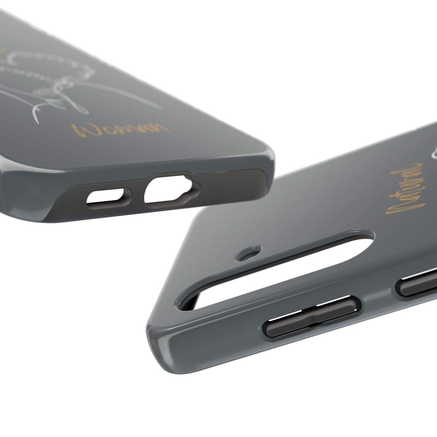 Natural Woman Twin Puffs (WL)Tough Phone Cases DARK GREY