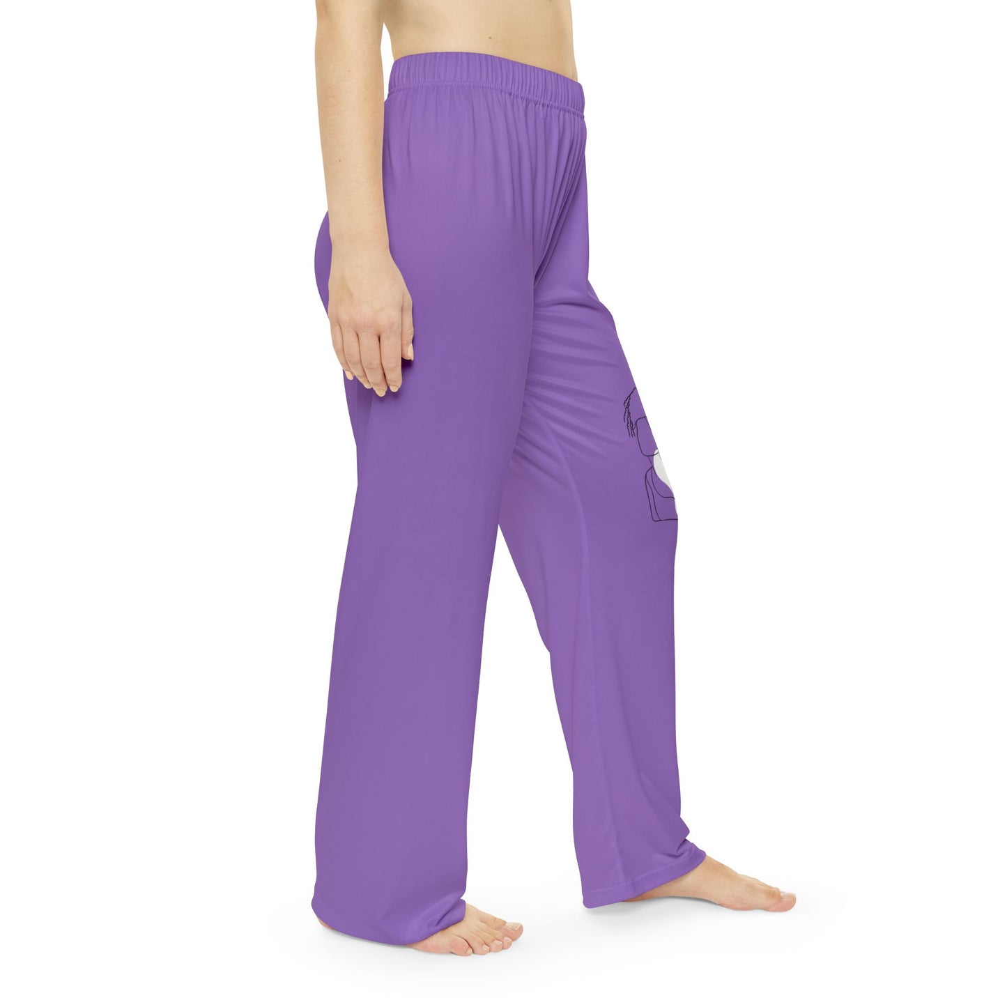 Natural Woman Puff (BL) Women's Pajama Pants LIGHT PURPLE