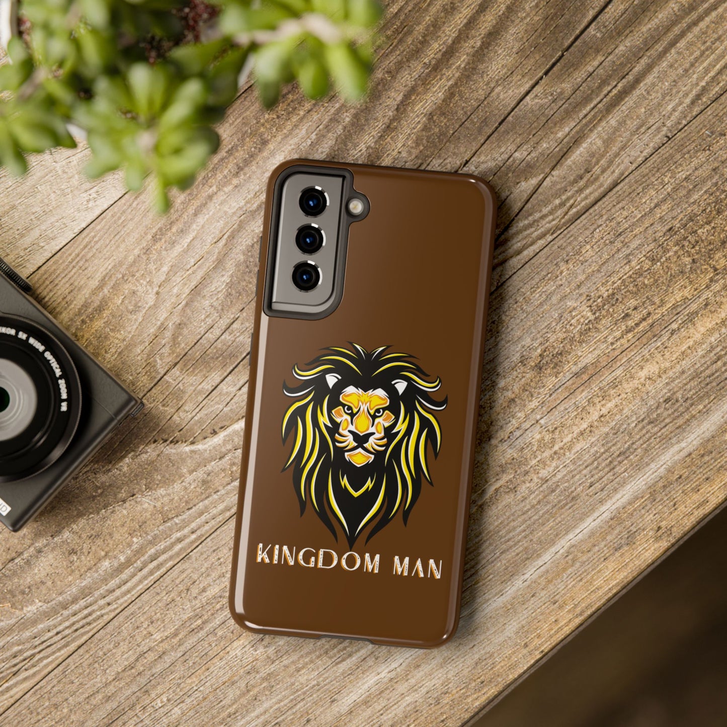 Kingdom Man (White-Gold Label) Tough Phone Case BROWN