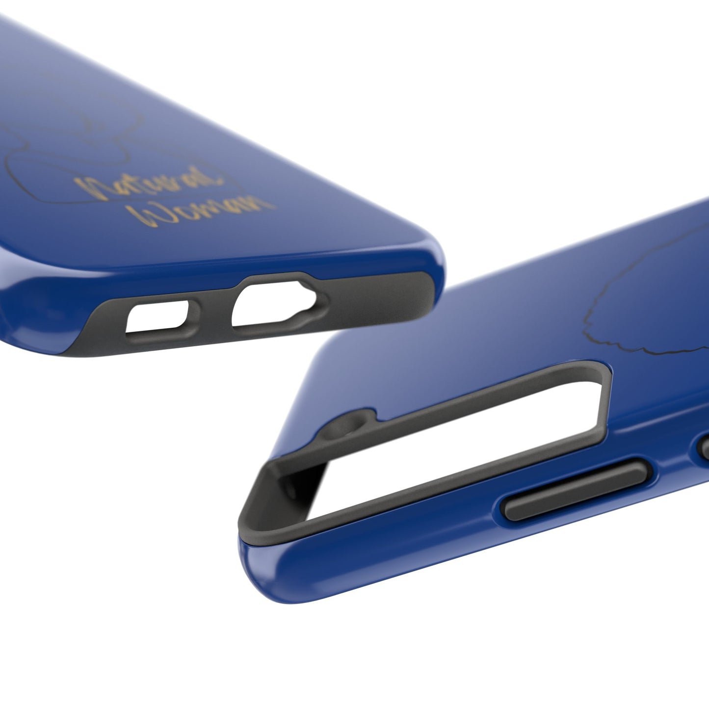 Natural Woman Afro (BL)Tough Phone Cases DARK BLUE