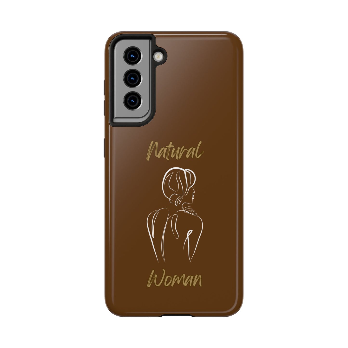 Natural Woman Back (WL)Tough Phone Cases BROWN