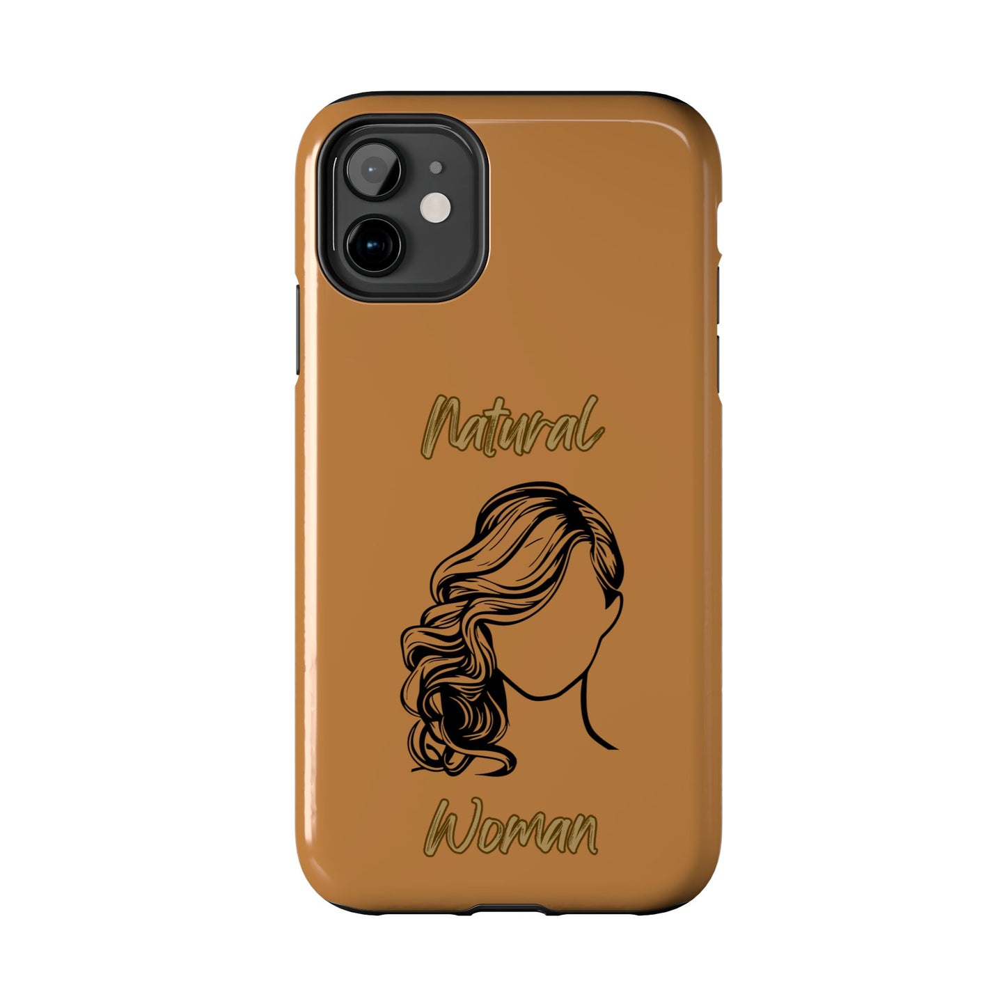 Natural Woman Long Curl (BL)Tough Phone Cases LIGHT BROWN