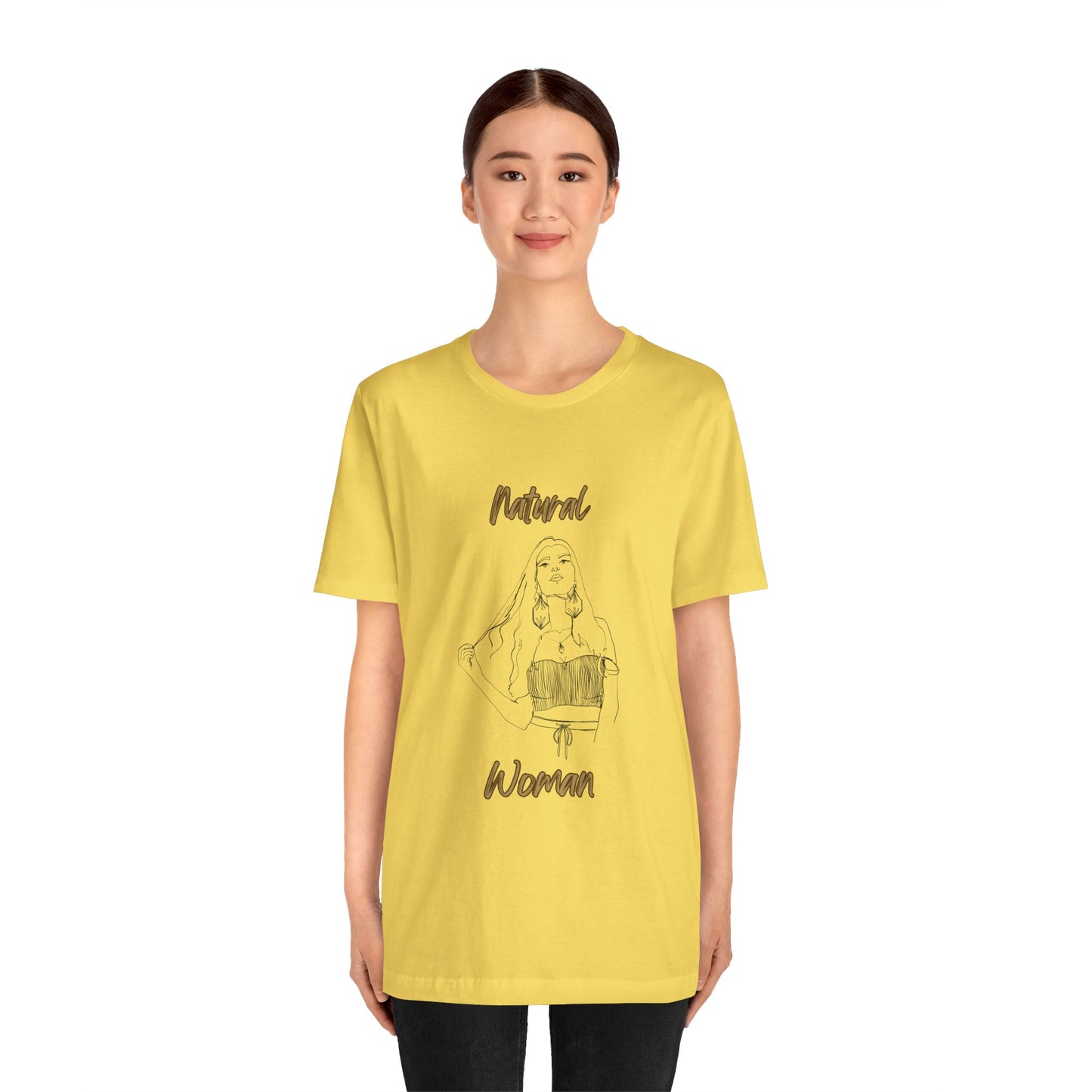 Natural Woman Thinking (BL) Short Sleeve T-Shirt