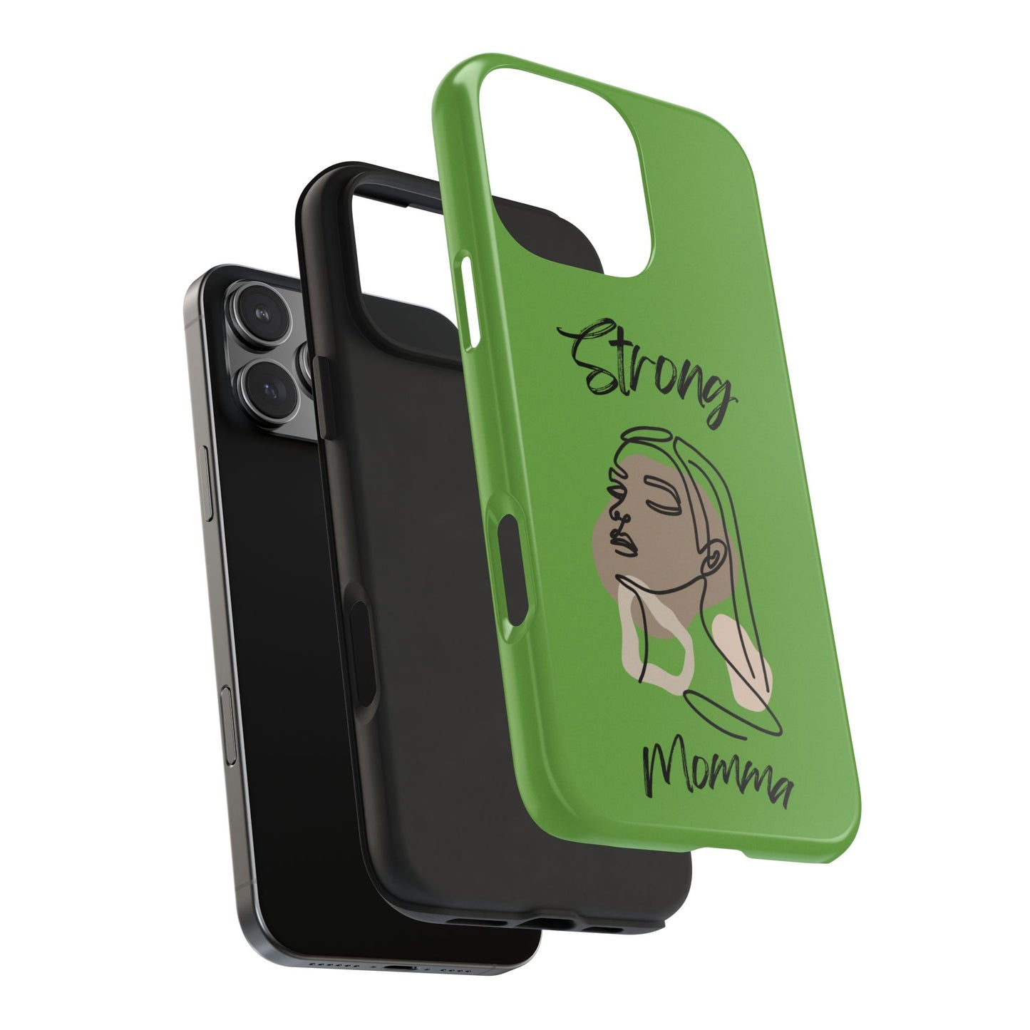 STRONG MOMMA Samsung Galaxy Tough Phone Cases (BL) Green