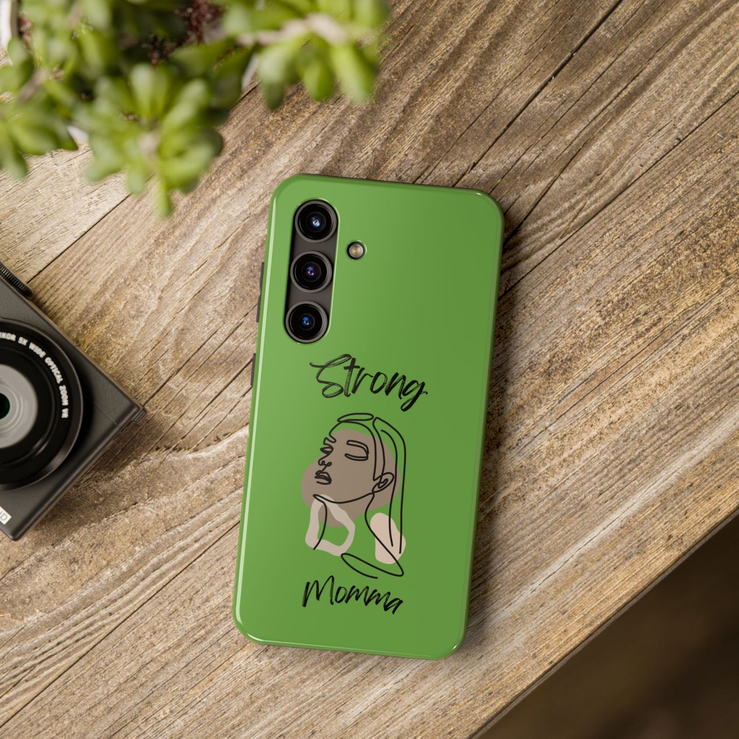 STRONG MOMMA Samsung Galaxy Tough Phone Cases (BL) Green