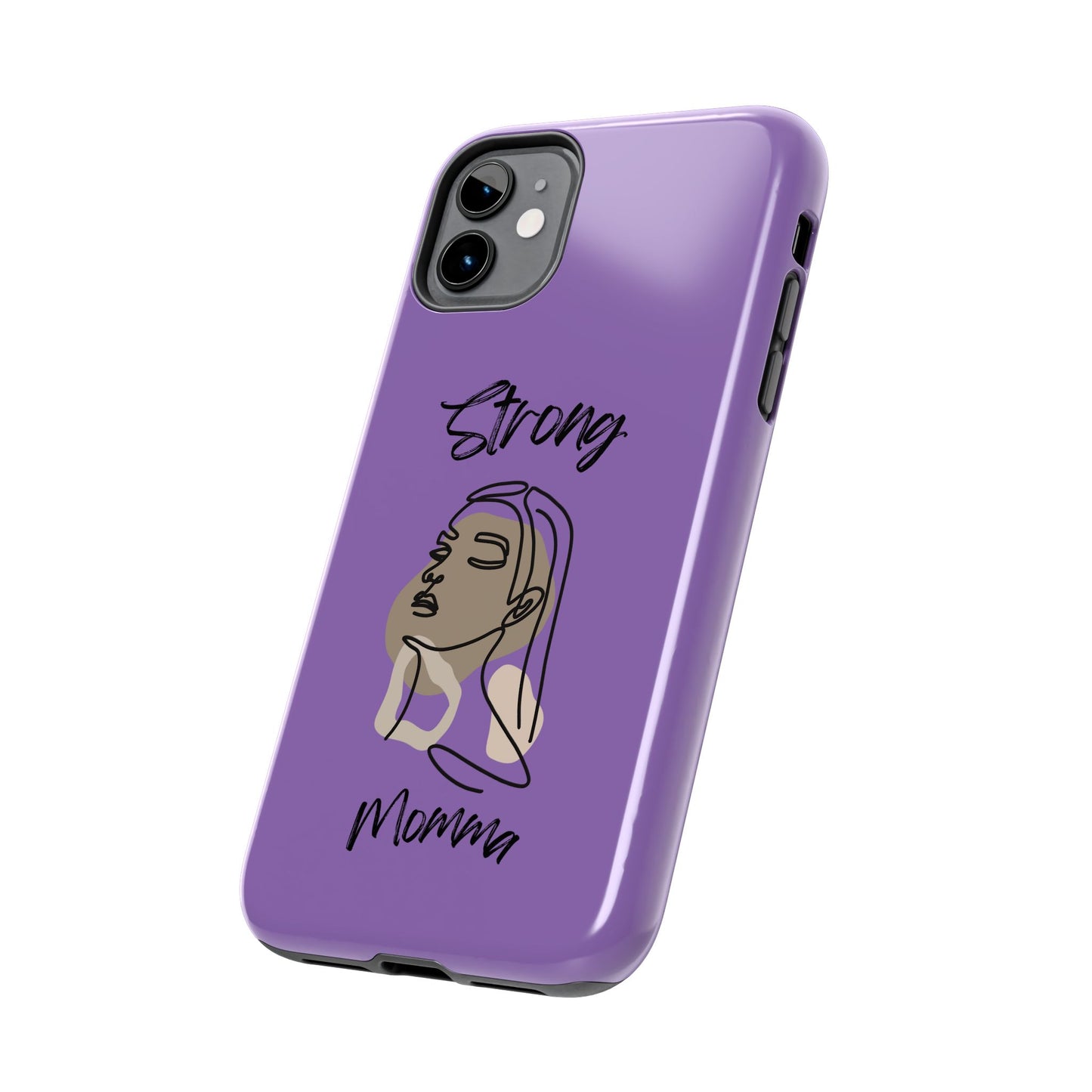 STRONG MOMMA Samsung Galaxy Tough Phone Cases (BL) Light Purple