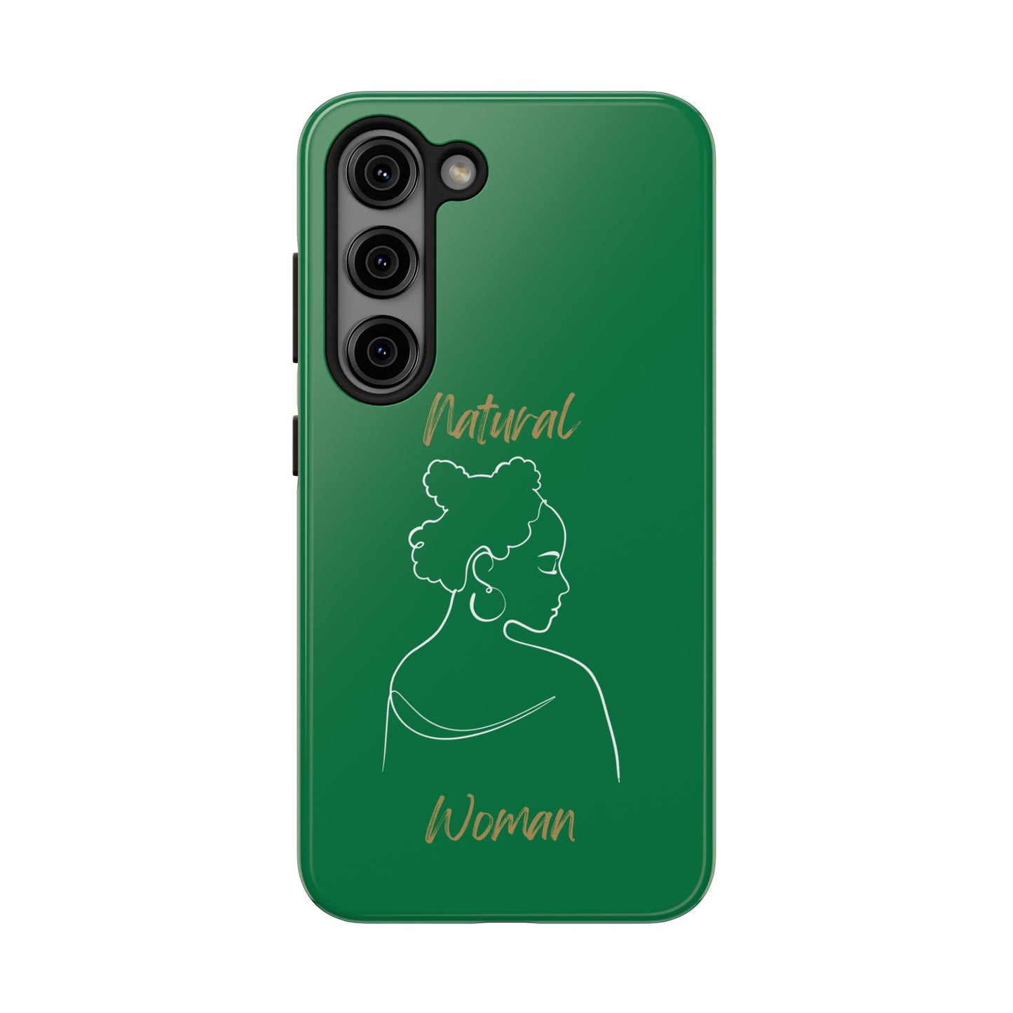 Natural Woman Twists (WL) Tough Phone Case DARK GREEN
