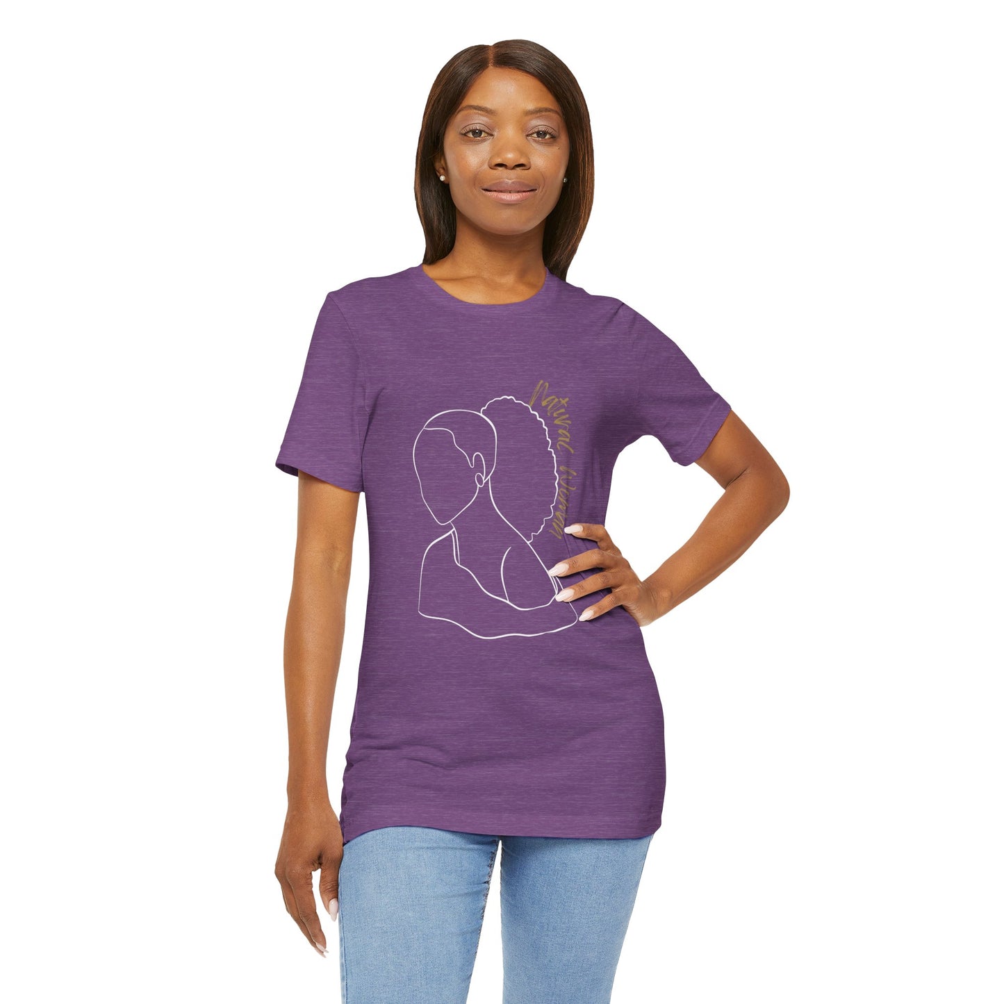 Natural Woman Behind Head Puff (WL) Short Sleeve T-Shirt