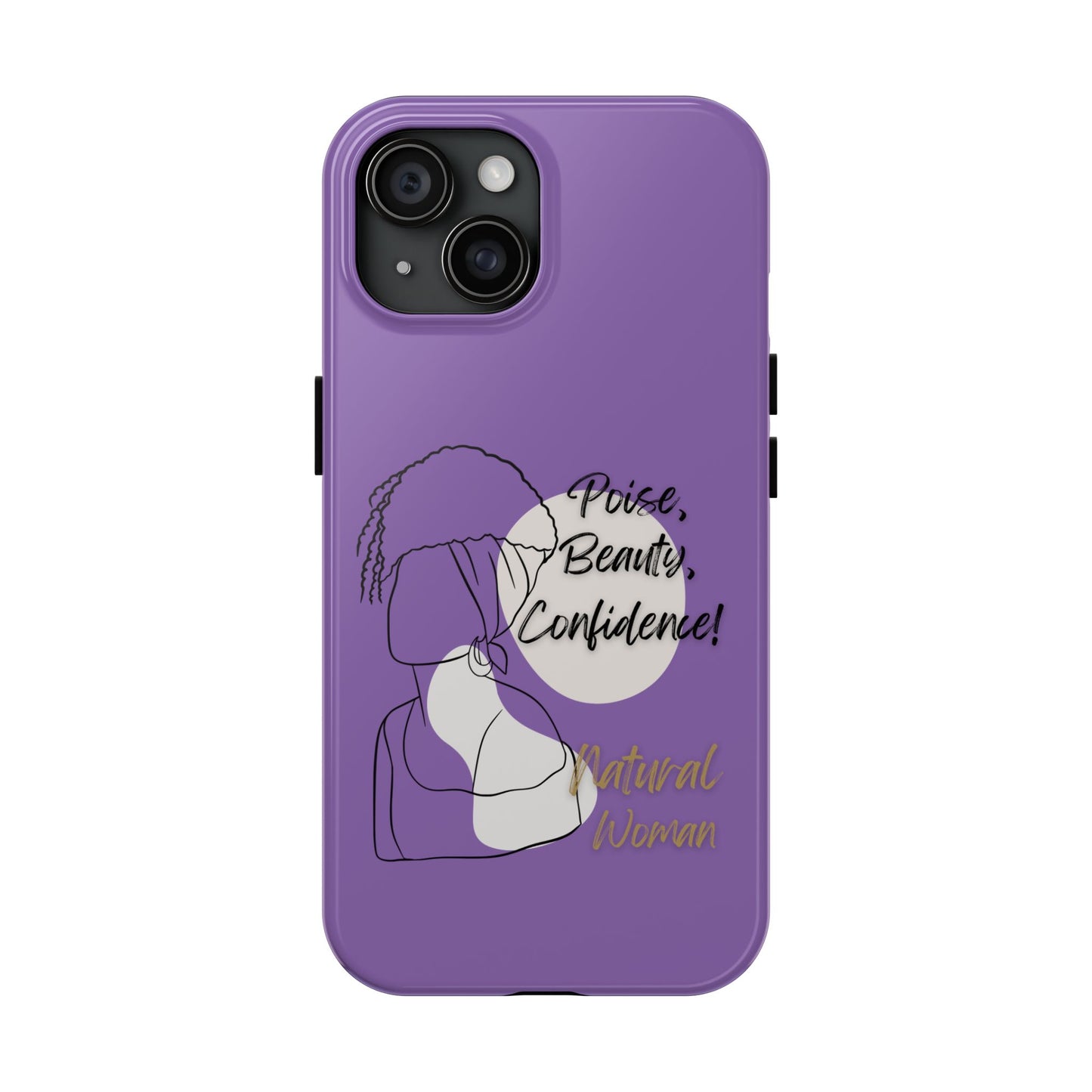 Natural Woman Puff (BL)Tough Phone Cases LIGHT PURPLE