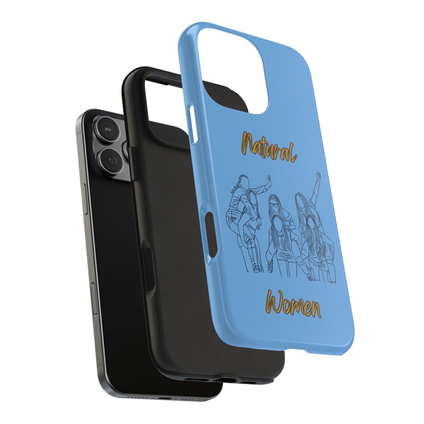Natural Woman Piggy Back (BL)Tough Phone Cases LIGHT BLUE