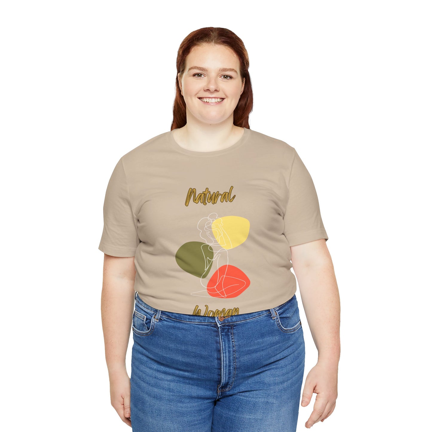 Natural Woman Colorful Pose (WL) Short Sleeve T-Shirt